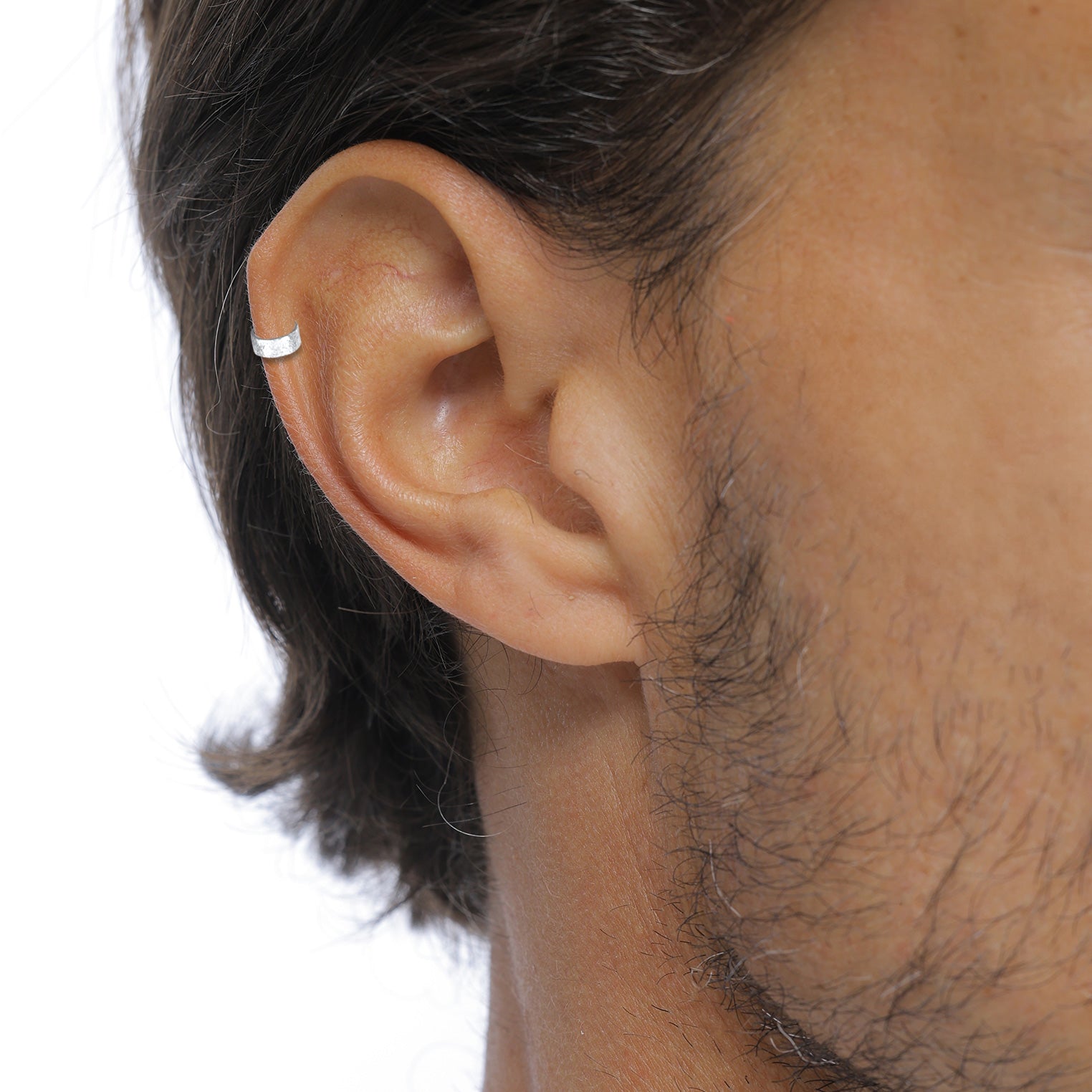 Silber - KUZZOI | Earcuff Gehämmert | 925 Sterling Silber