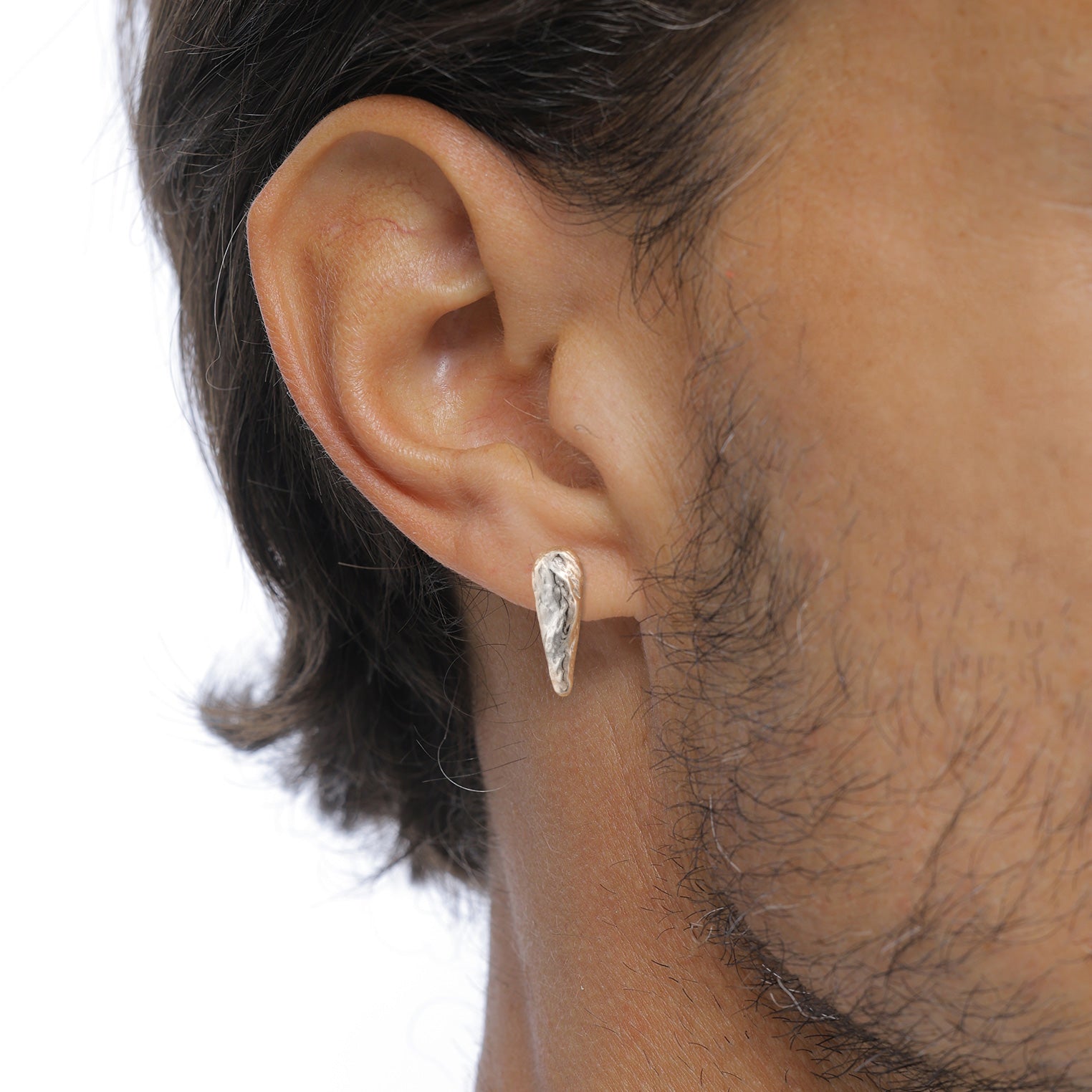 Silber - KUZZOI | Ohrstecker Drop Organic | 925 Sterling Silber