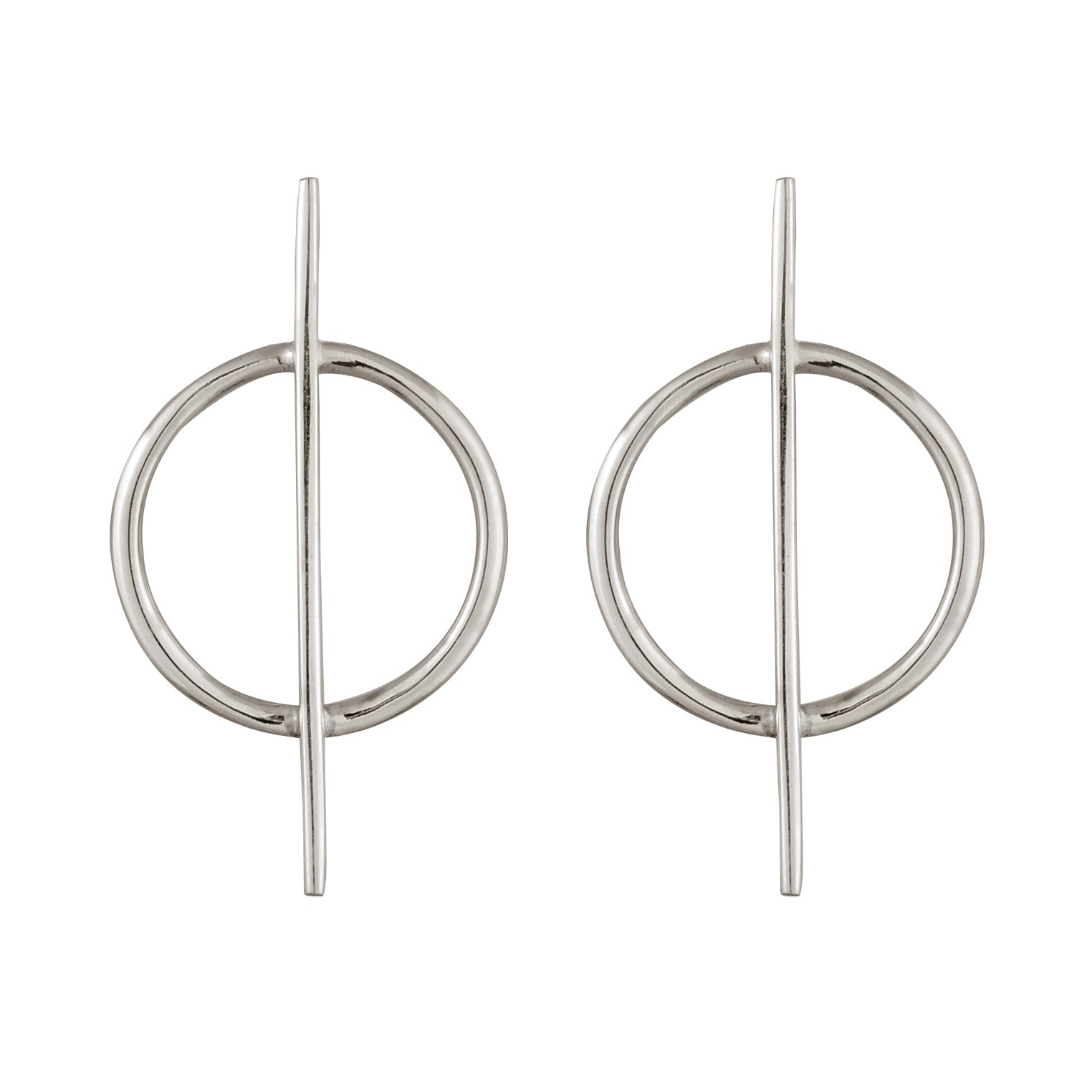 Silber - KUZZOI | Ohrstecker Kreis | 925 Sterling Silber