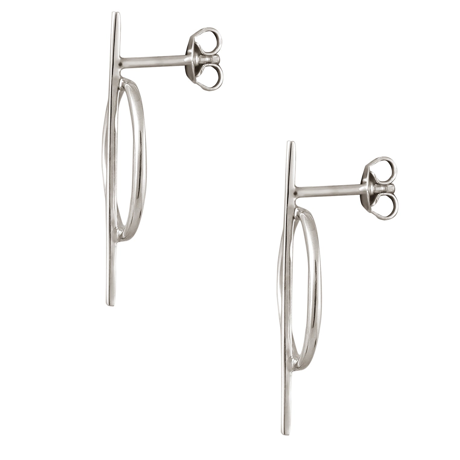 Silber - KUZZOI | Ohrstecker Kreis | 925 Sterling Silber