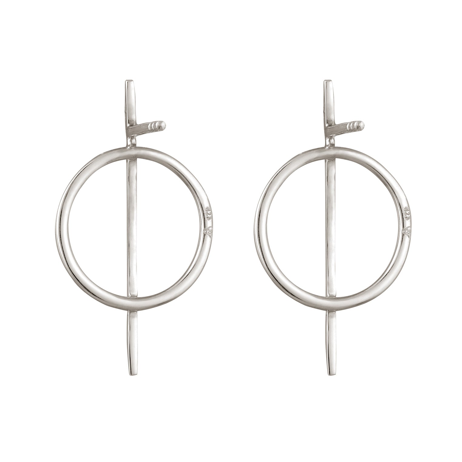 Silber - KUZZOI | Ohrstecker Kreis | 925 Sterling Silber