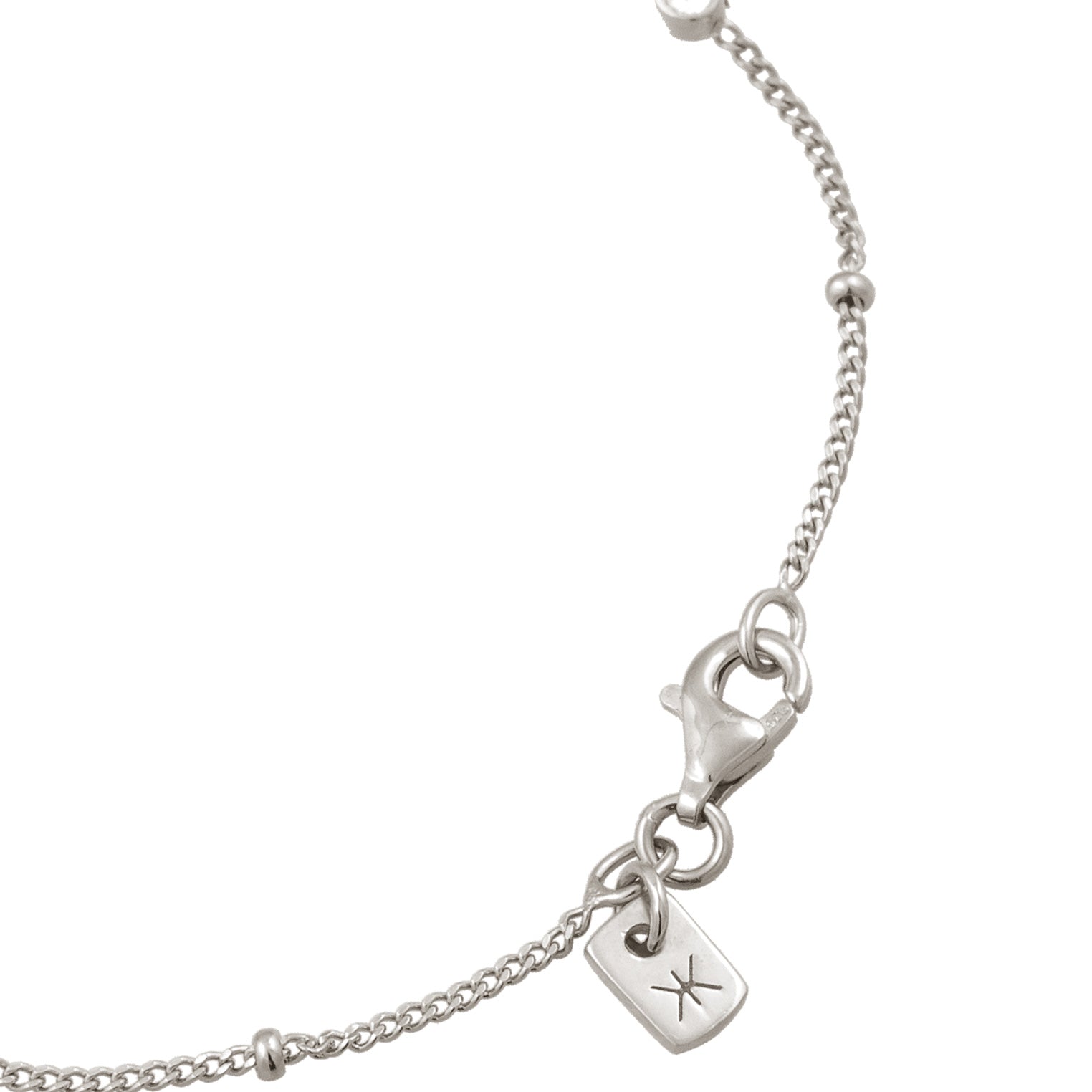 Silber - KUZZOI | Kugel-Armband | Mit Kristallen von Swarovski® (Weiß) | 925 Sterling Silber