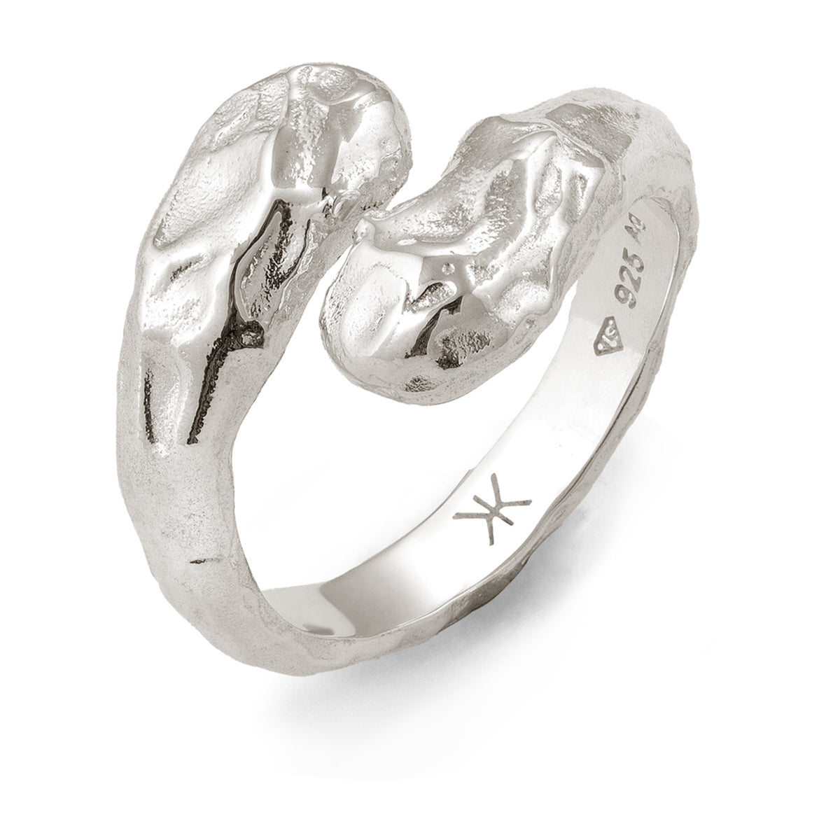 Silber - KUZZOI | Wickelring Organic | 925 Sterling Silber