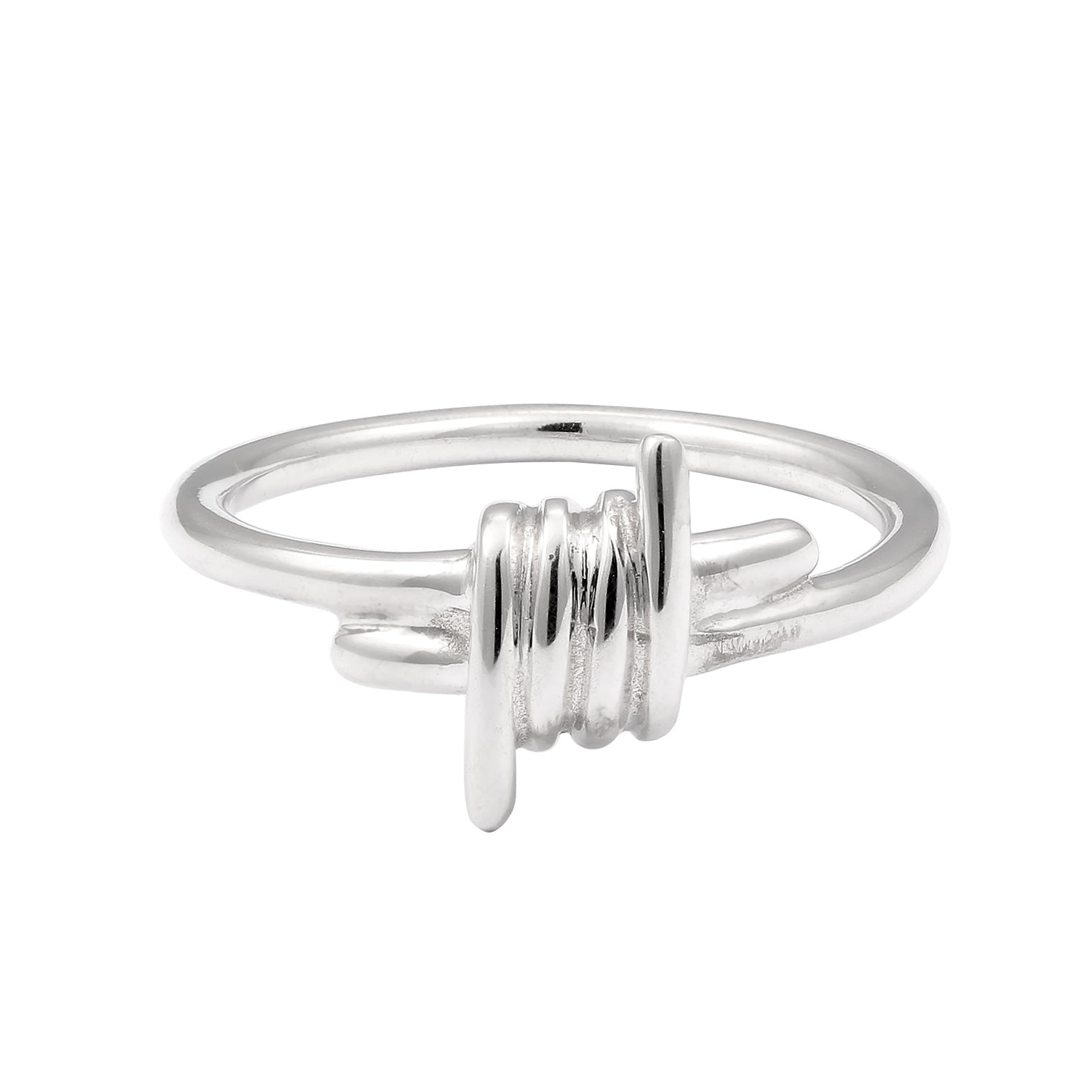 Silber - KUZZOI | Ring Stacheldraht | 925 Sterling Silber