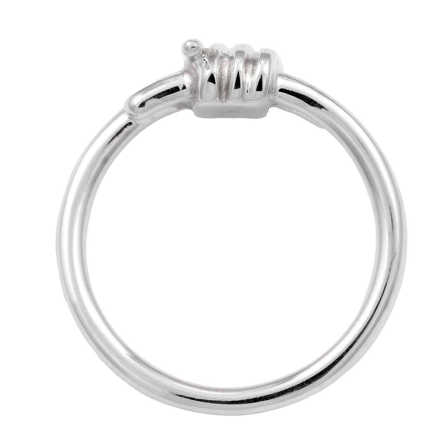Silber - KUZZOI | Ring Stacheldraht | 925 Sterling Silber
