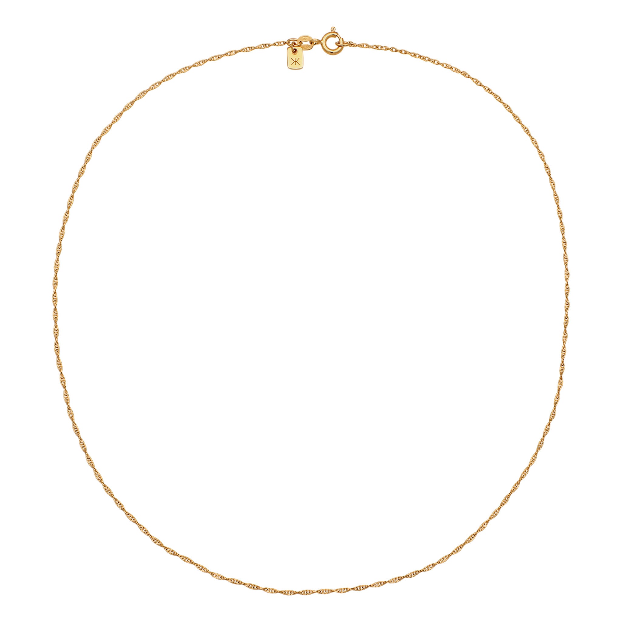 Gold - KUZZOI | Halskette Twisted | 925 Sterling Silber vergoldet