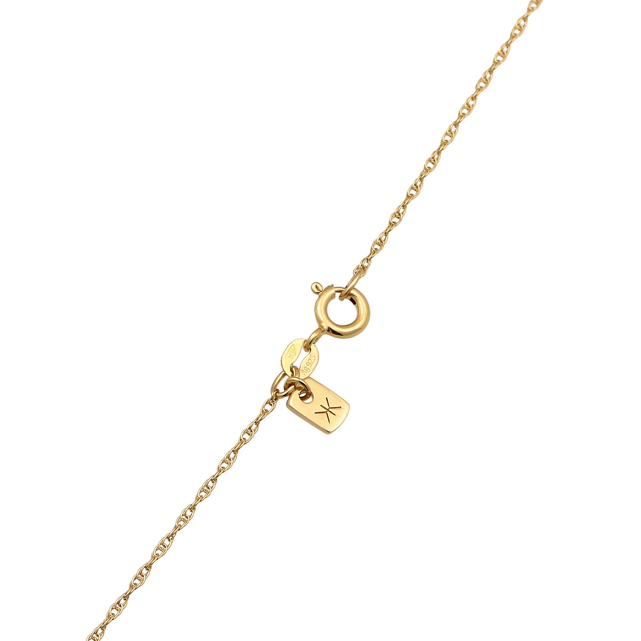 Gold - KUZZOI | Halskette Twisted | 925 Sterling Silber vergoldet