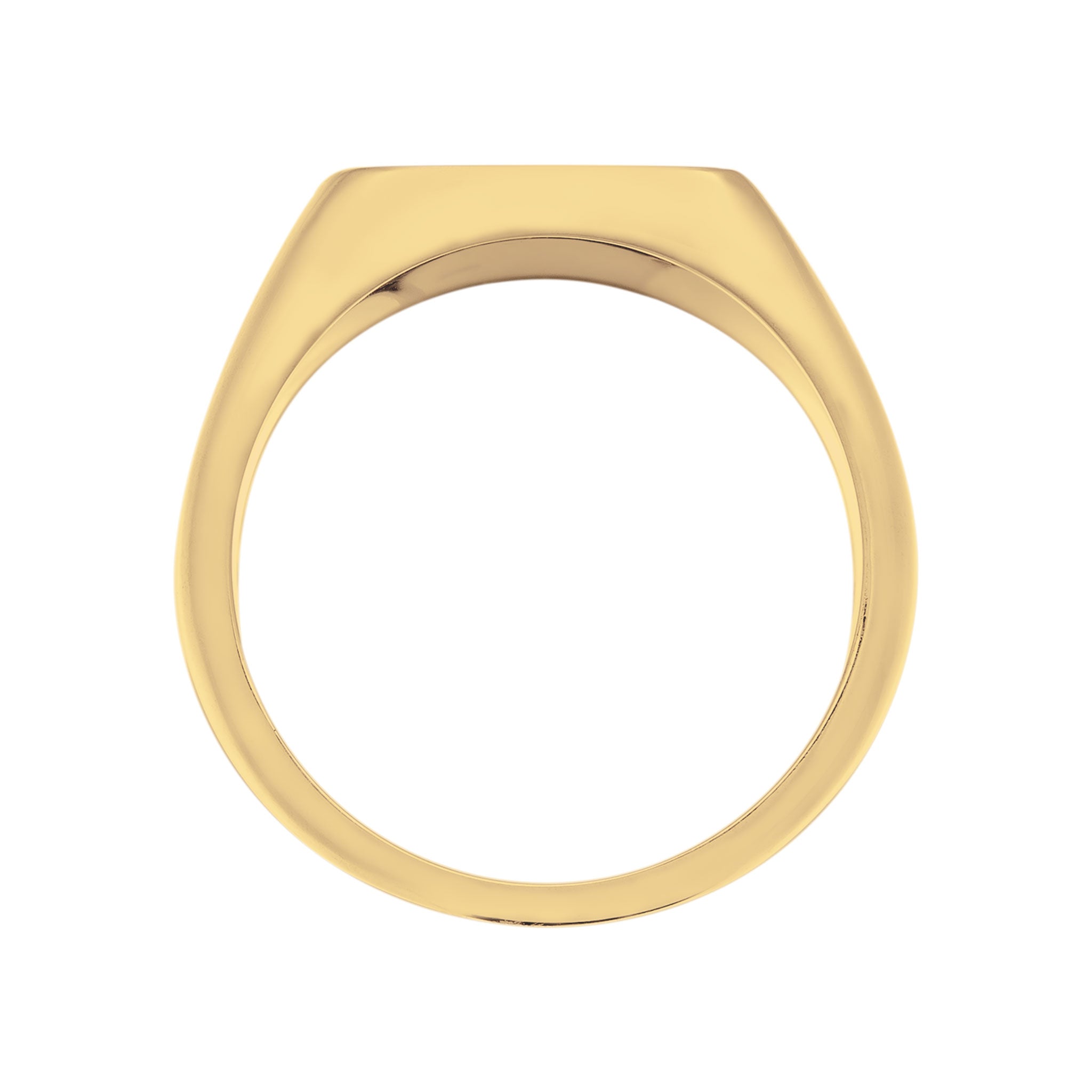 Gold - KUZZOI | Siegelring Pferd | 925 Sterling Silber vergoldet