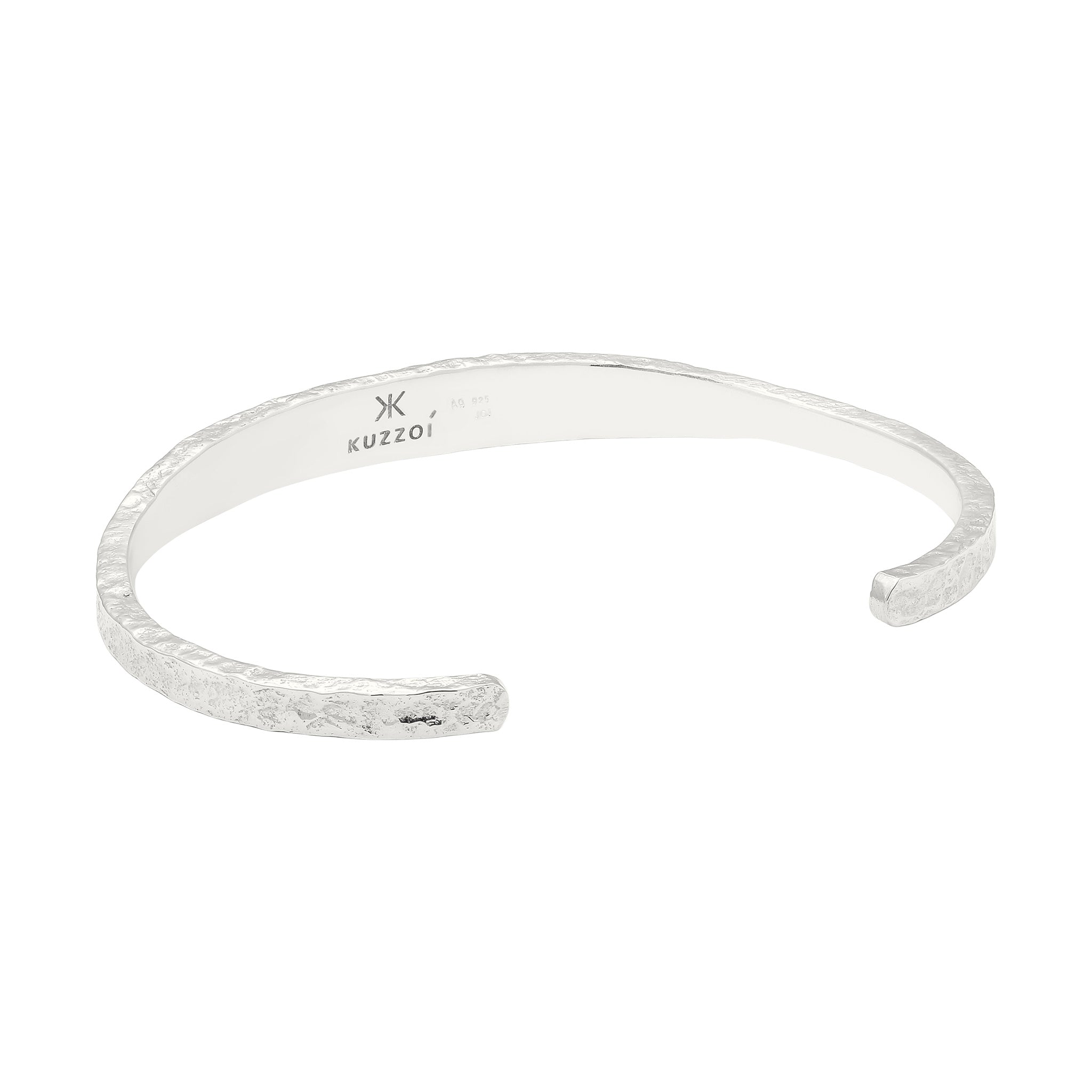 Silber - KUZZOI | Armreif | Used Look | 925 Sterling Silber