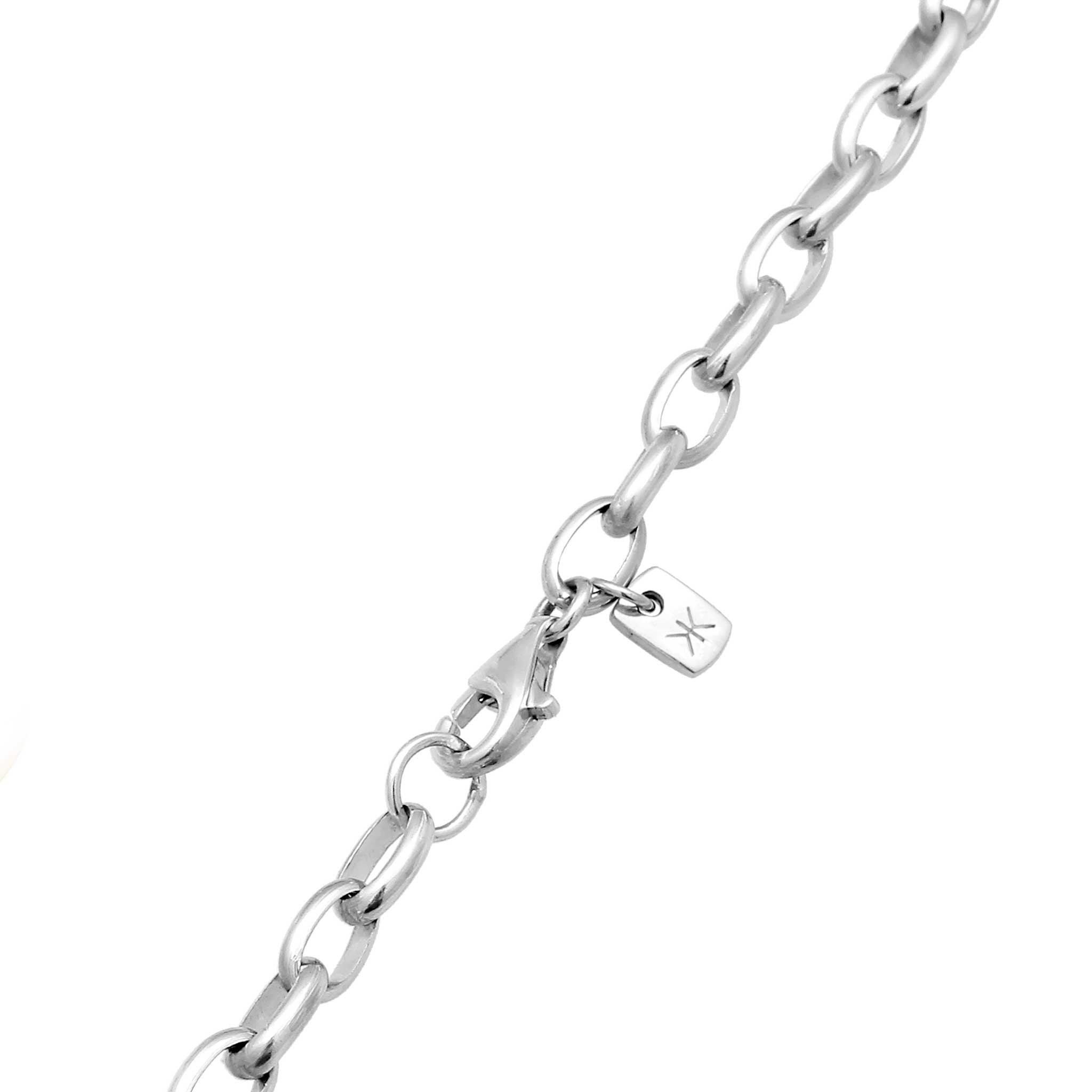 Zweifarbig - KUZZOI | Anker-Halskette Bicolor | 925 Sterling Silber vergoldet