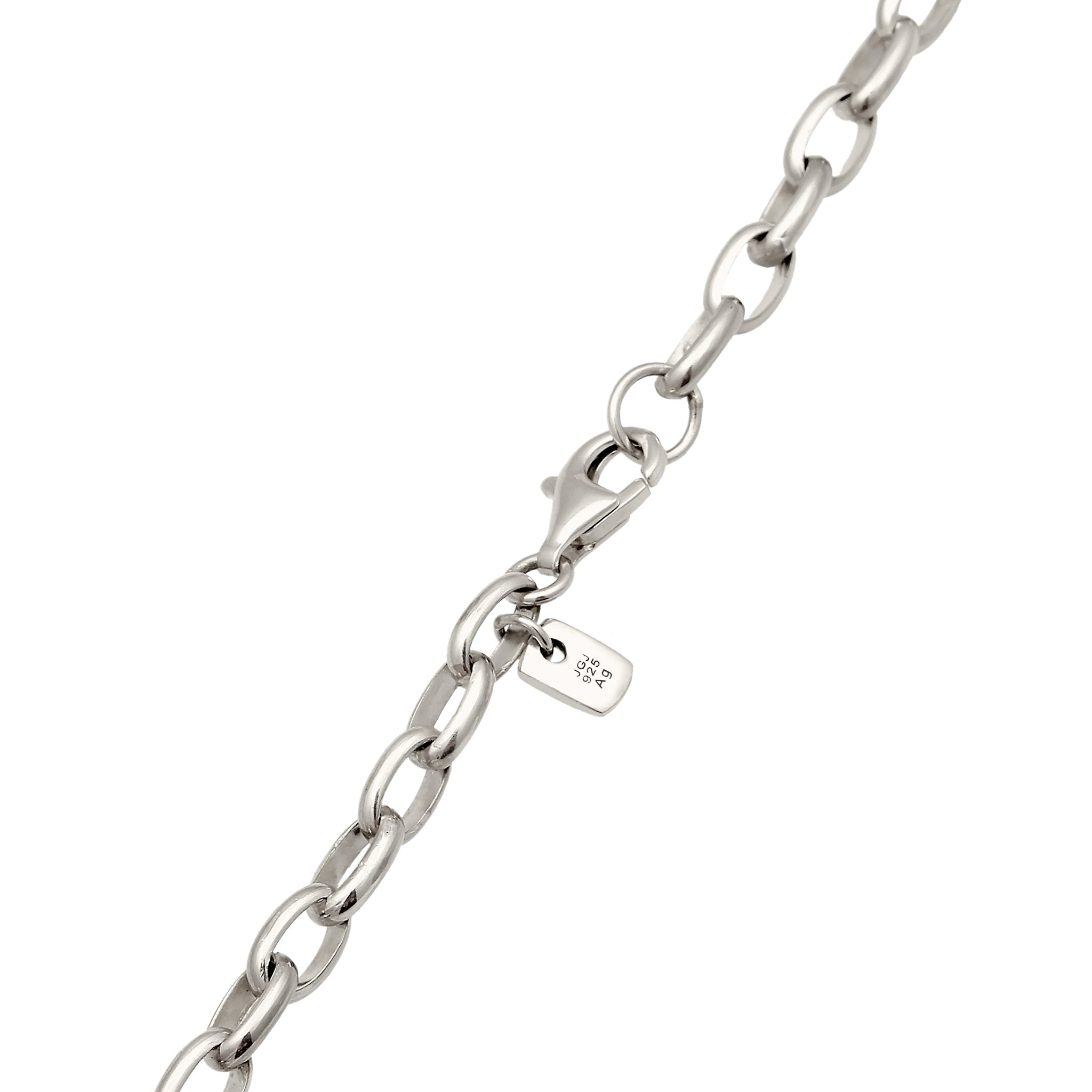 Zweifarbig - KUZZOI | Anker-Halskette Bicolor | 925 Sterling Silber vergoldet