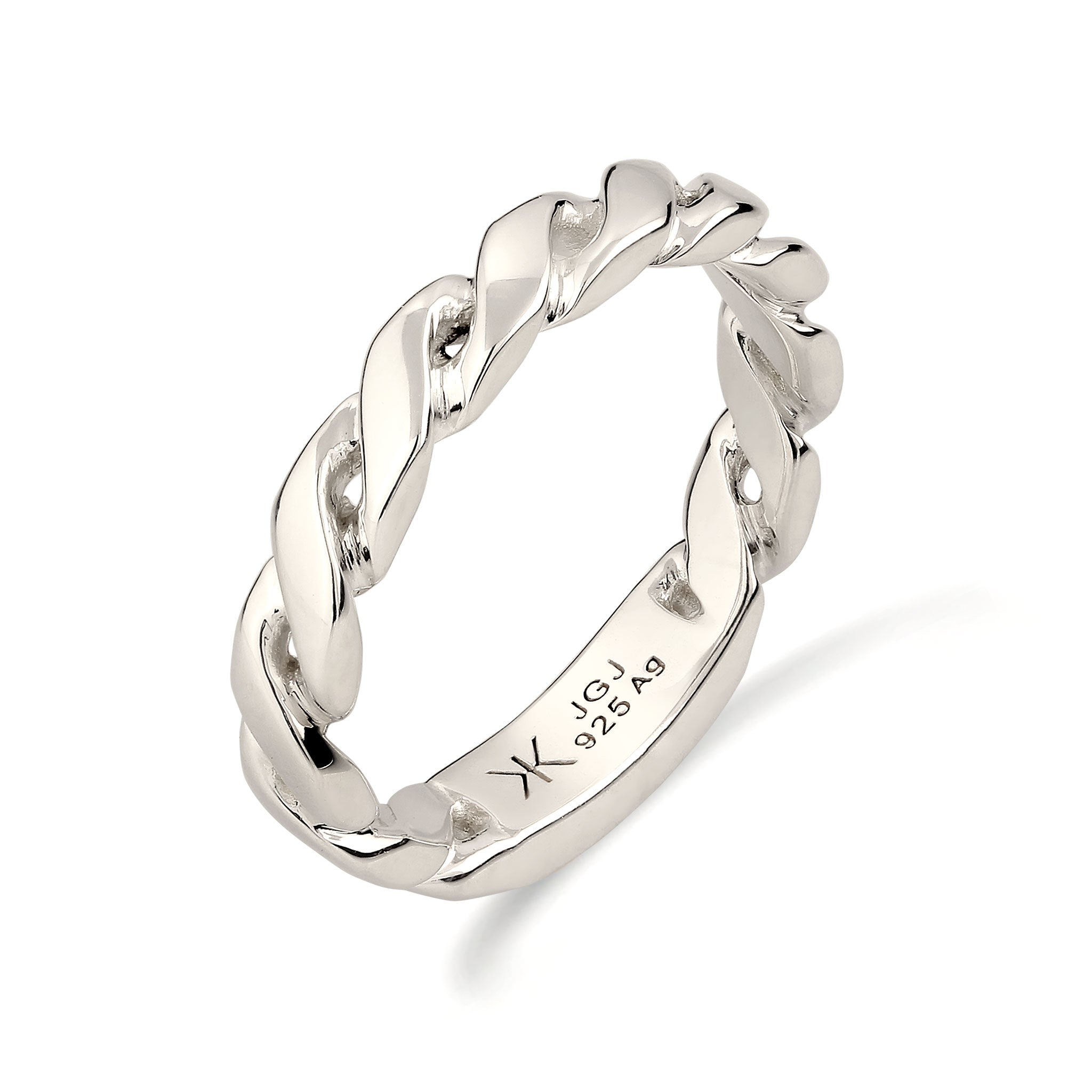 Silber - KUZZOI | Bandring Twisted | 925 Sterling Silber