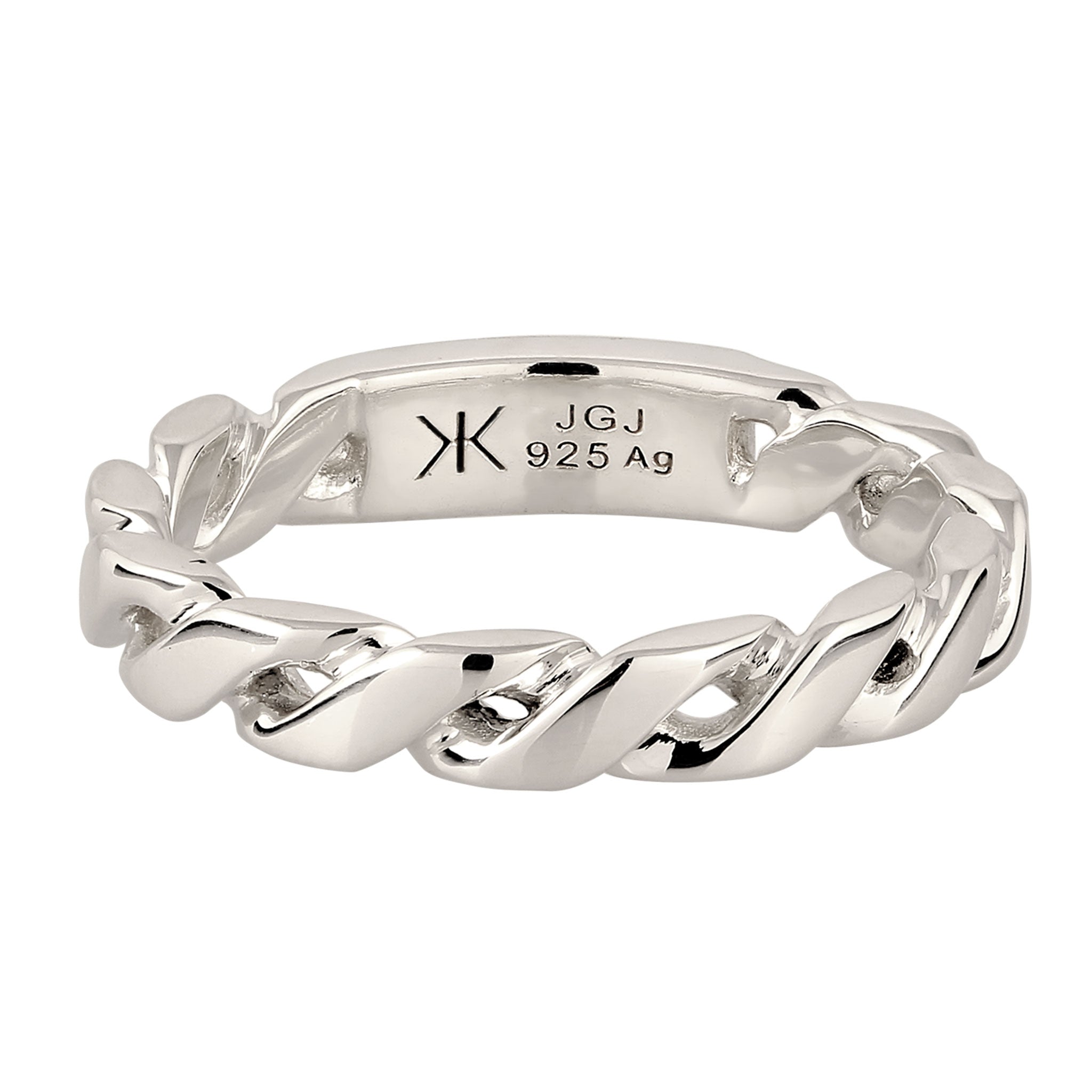 Silber - KUZZOI | Bandring Twisted | 925 Sterling Silber