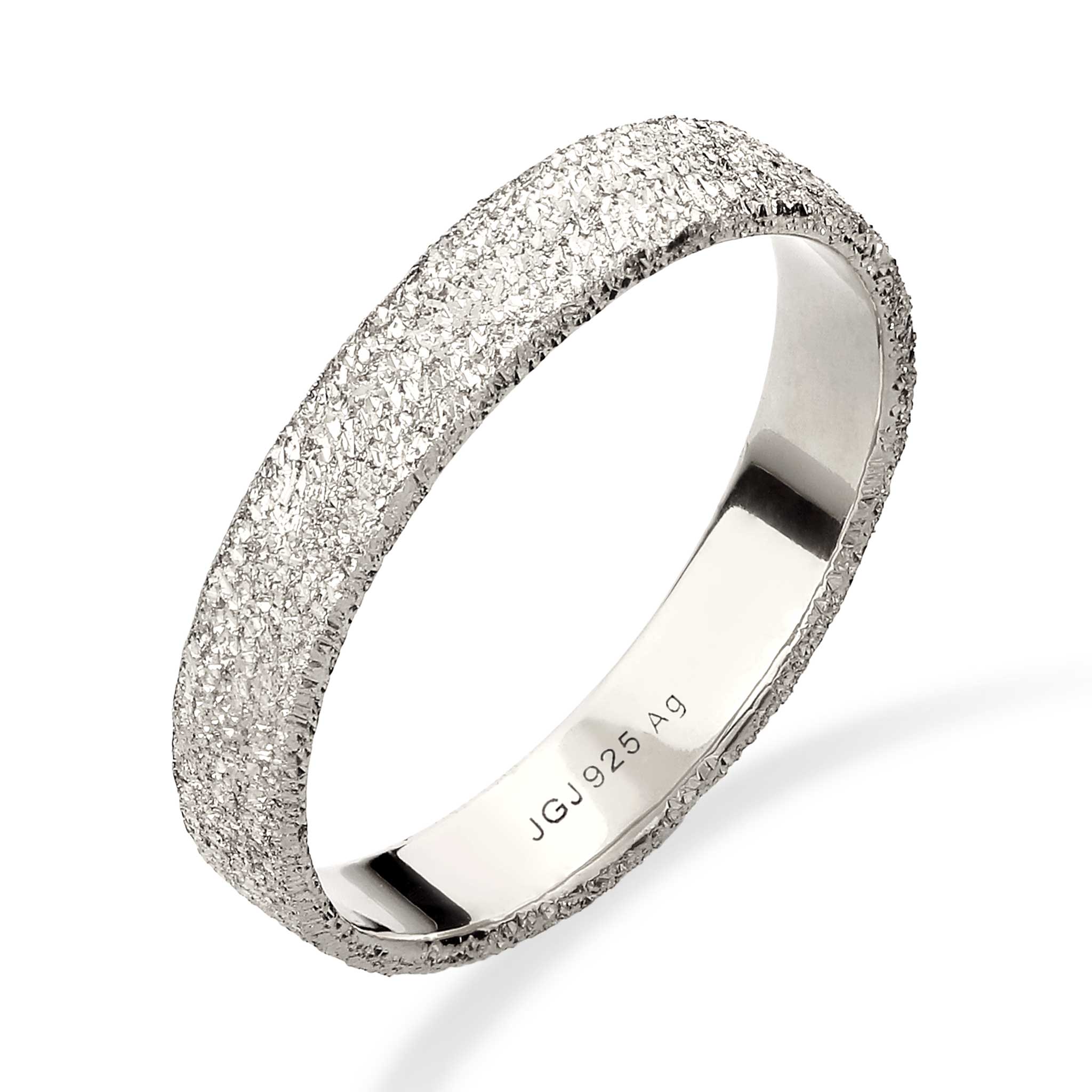 Silber - KUZZOI | Bandring Strukturiert | 925 Sterling Silber