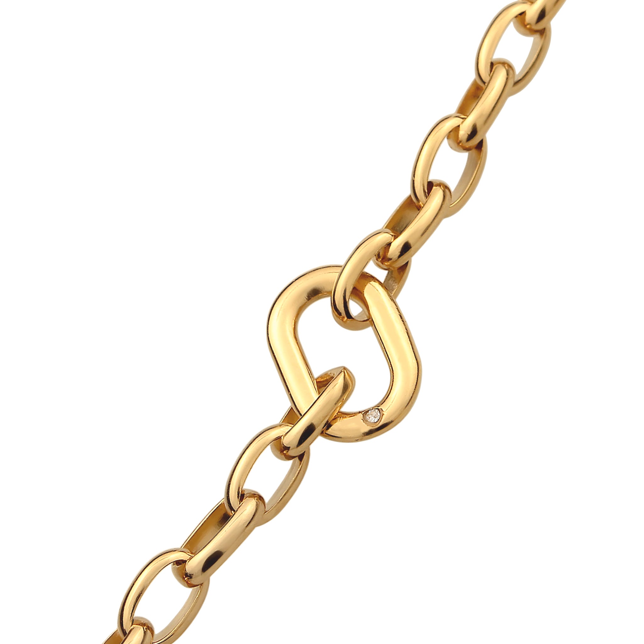 Zweifarbig - KUZZOI | Glieder-Armband Bicolor | mit Kristallen von Swarovski® (Weiß) | 925 Sterling Silber