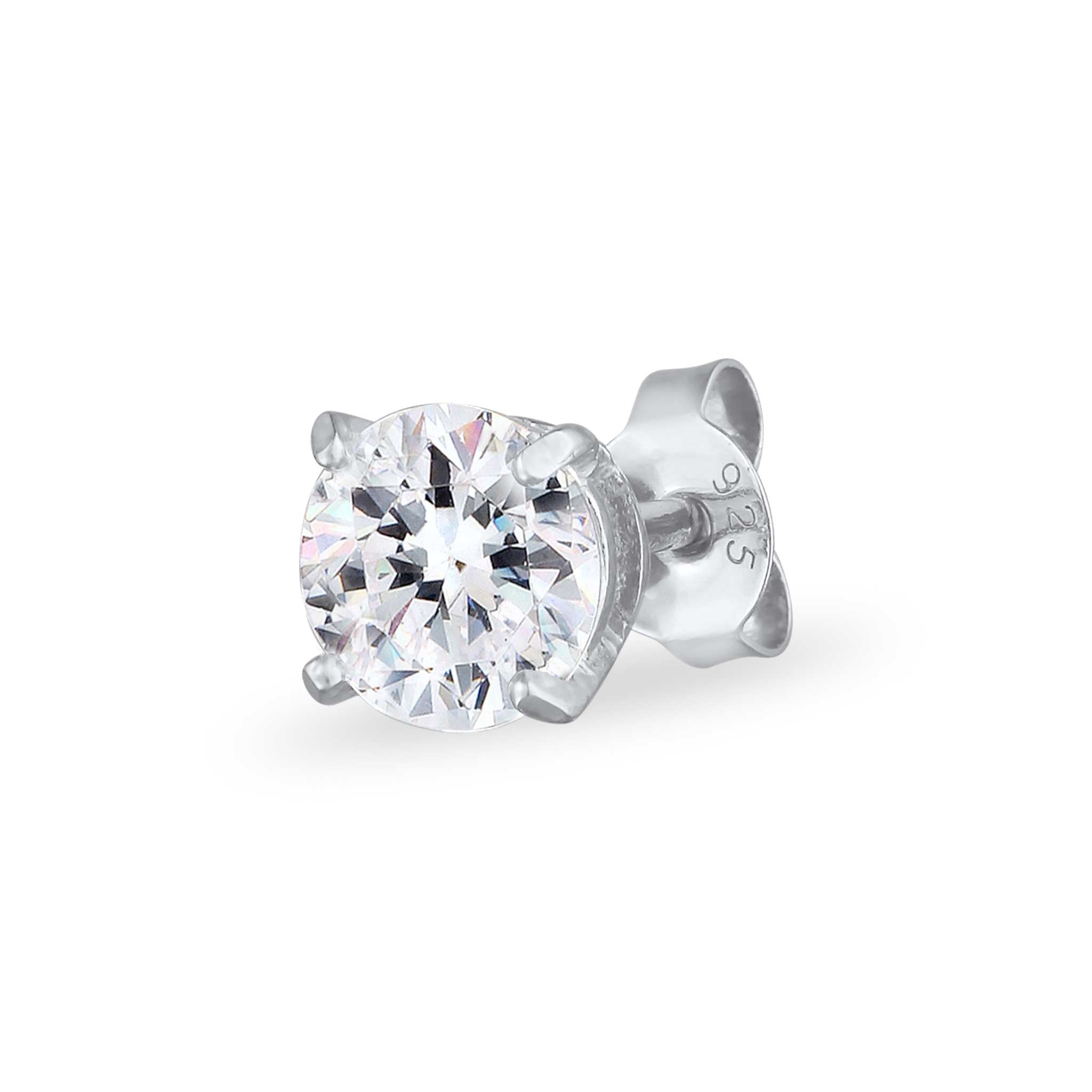 Silber - KUZZOI | Ohrstecker | Mit Kristallen von Swarovski® (Weiß) | 925 Sterling Silber