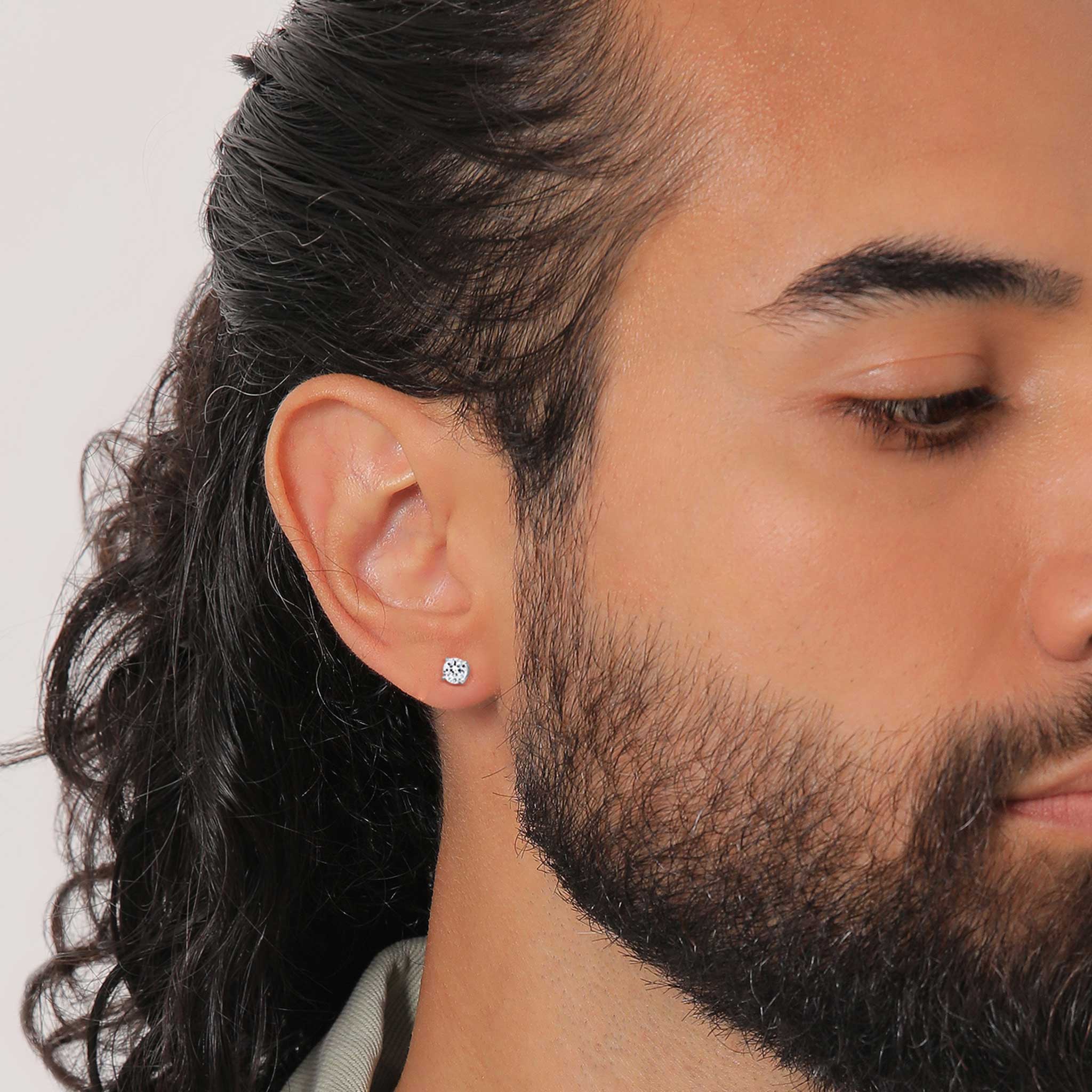 Silber - KUZZOI | Ohrstecker | Mit Kristallen von Swarovski® (Weiß) | 925 Sterling Silber