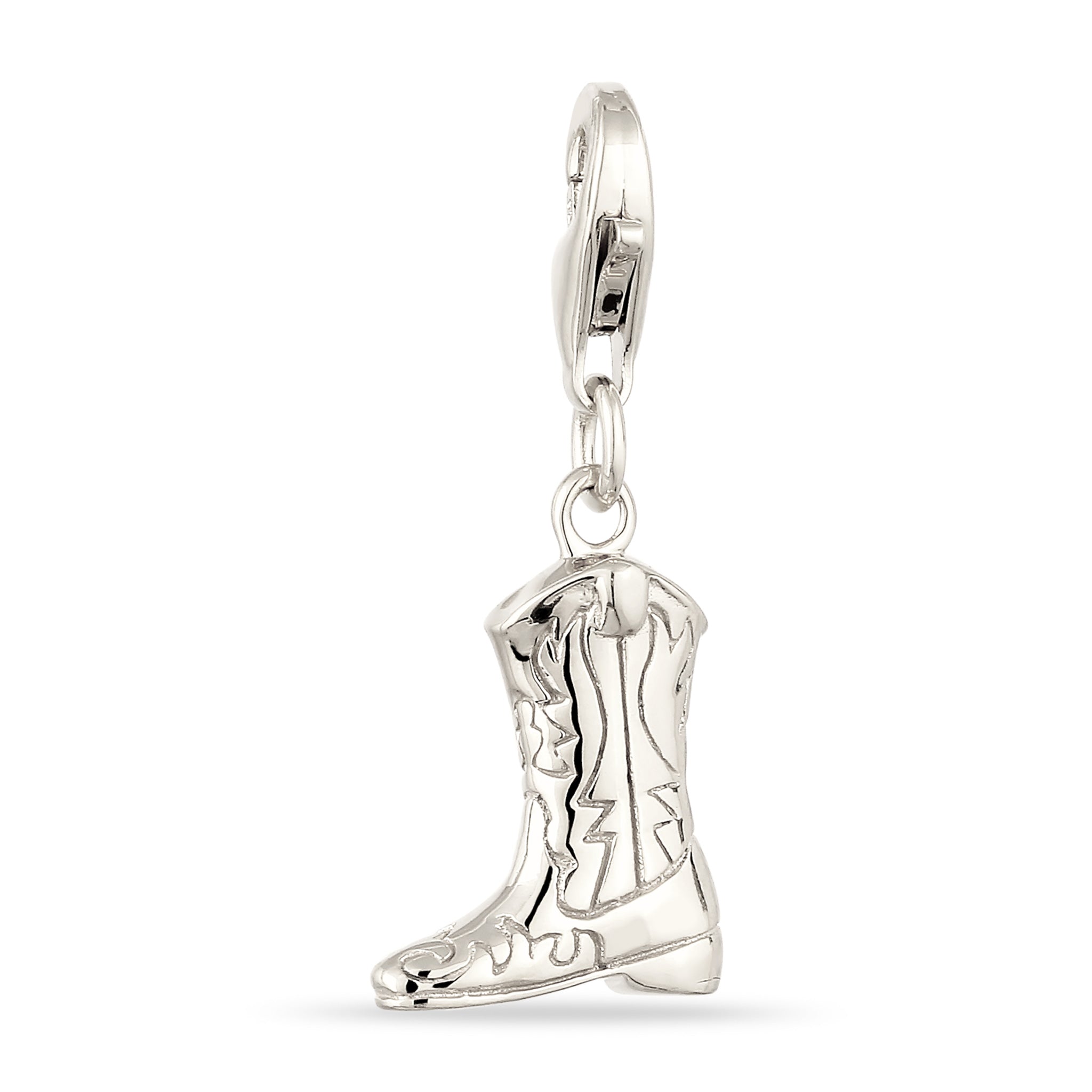 Silber - KUZZOI | Charm Westernstiefel | 925 Sterling Silber