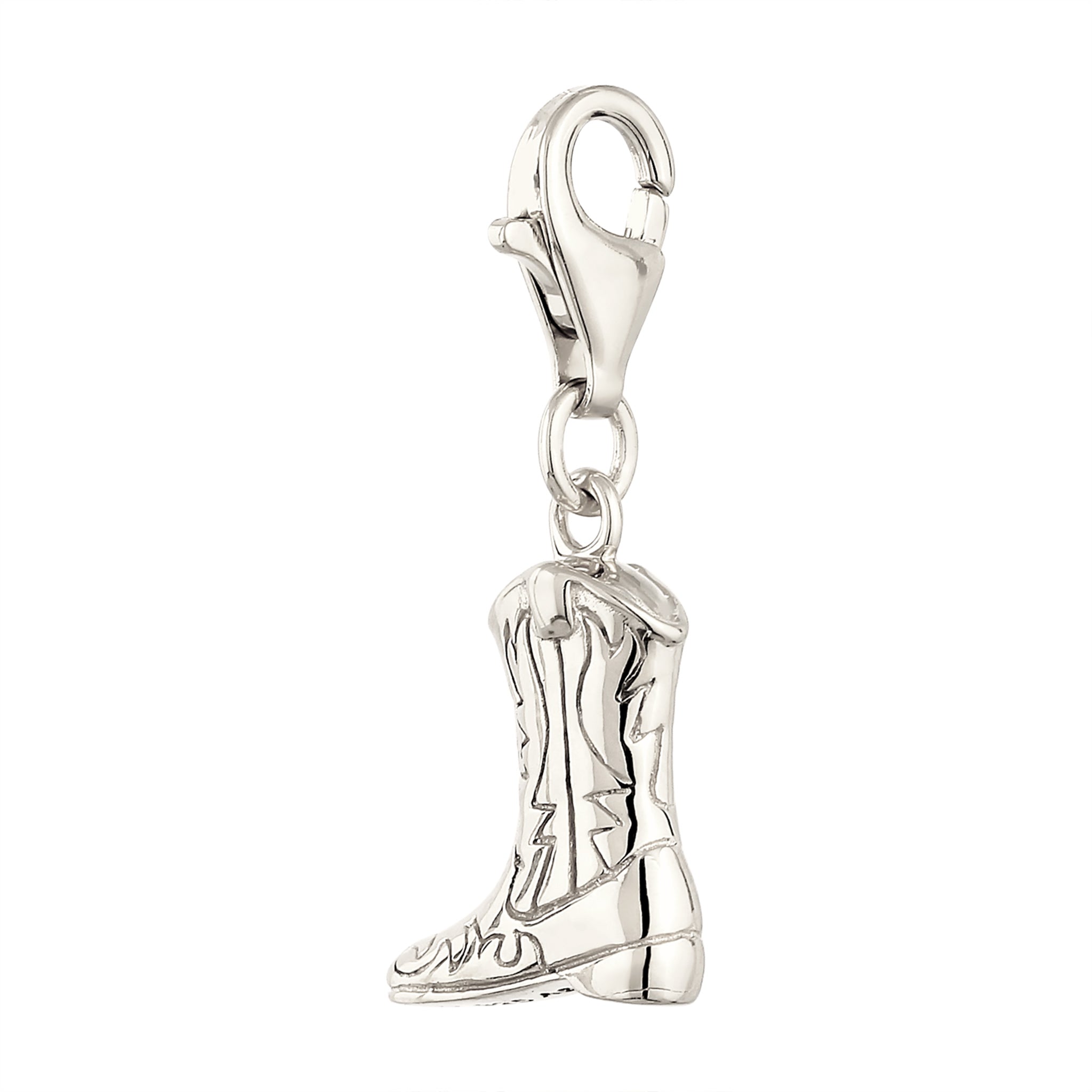 Silber - KUZZOI | Charm Westernstiefel | 925 Sterling Silber