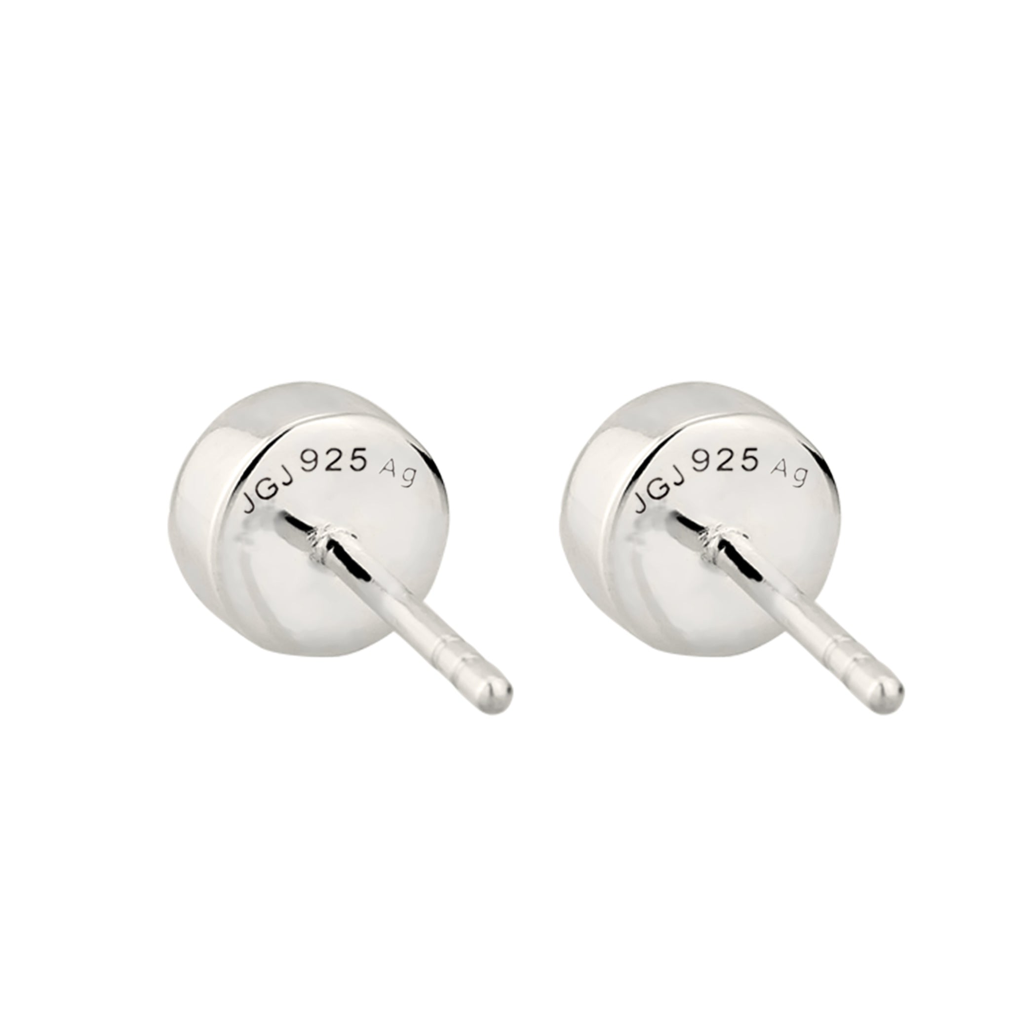 Silber - KUZZOI | Ohrstecker Rund | Malachit (Grün) | 925 Sterling Silber