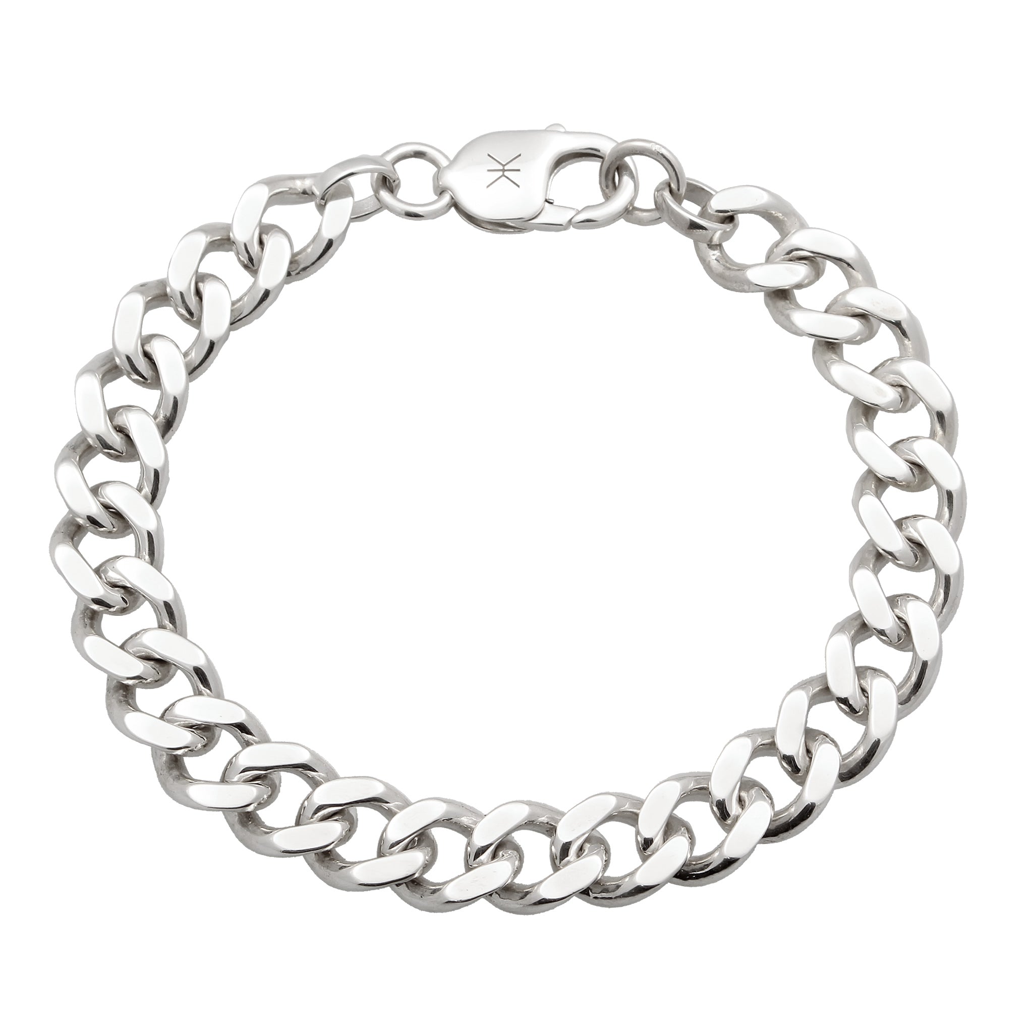Silber - KUZZOI | Panzer-Armband Breit | 925 Sterling Silber