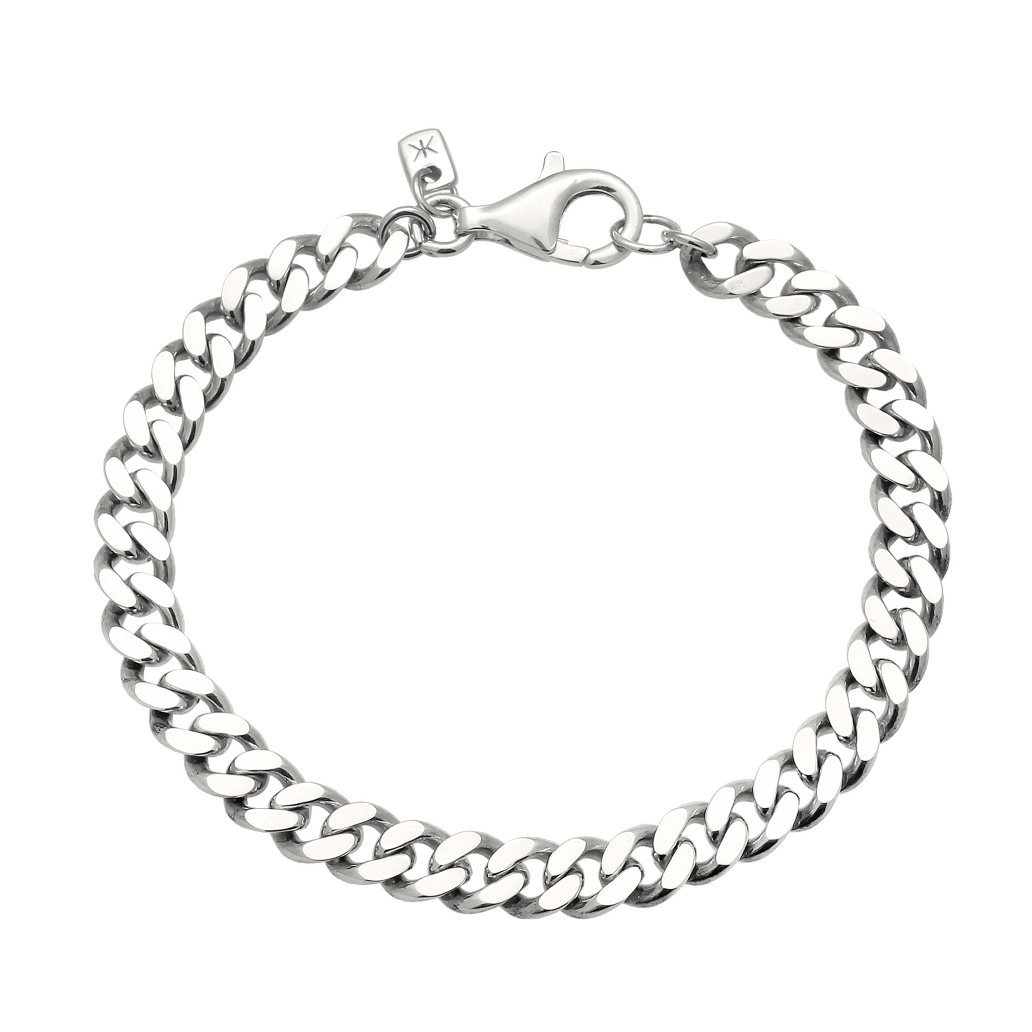 Silber - KUZZOI | Panzer-Armband | 925 Sterling Silber