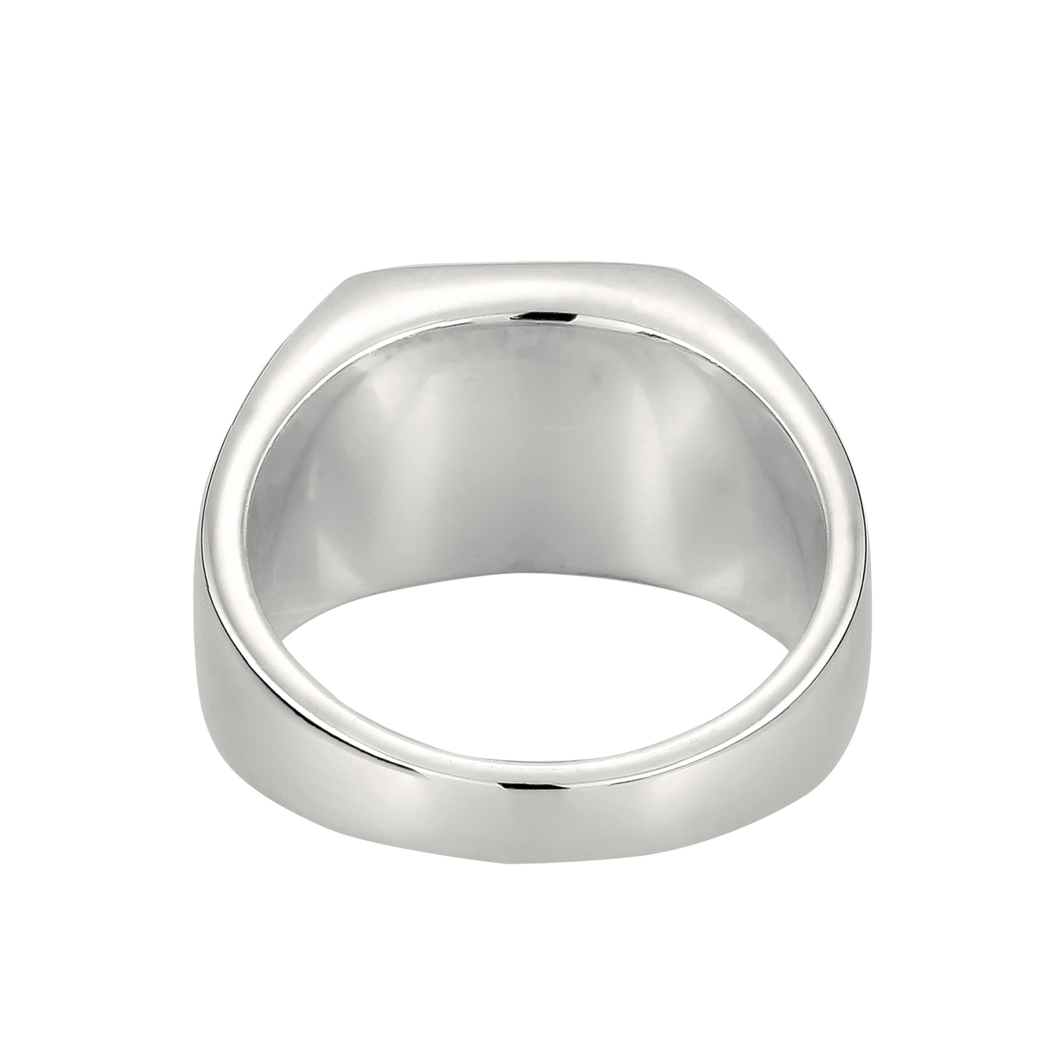 Silber - KUZZOI | Siegelring | Rhodochrosit (Orange) | 925 Sterling Silber