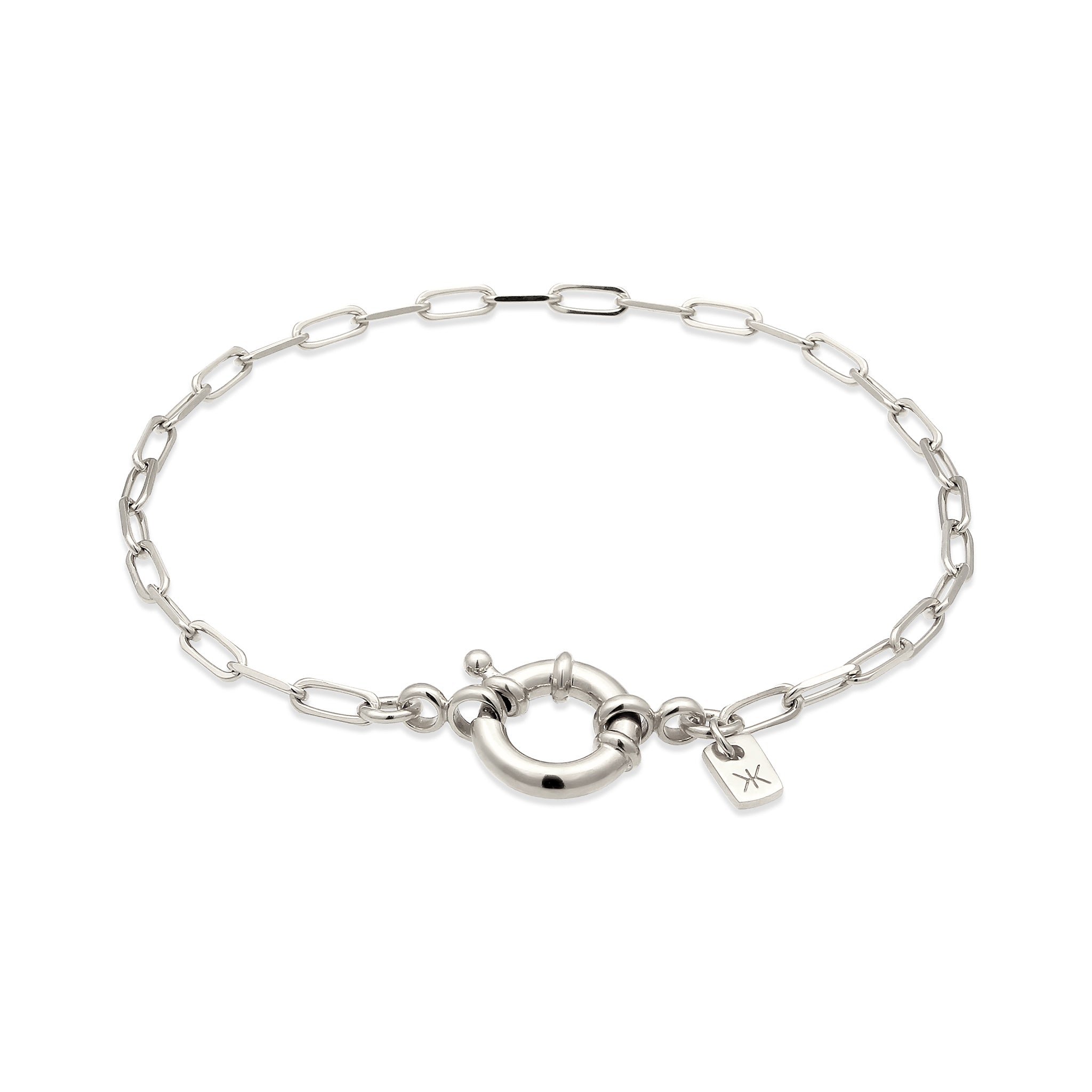 Silber - KUZZOI | Glieder-Armband Oval | 925 Sterling Silber