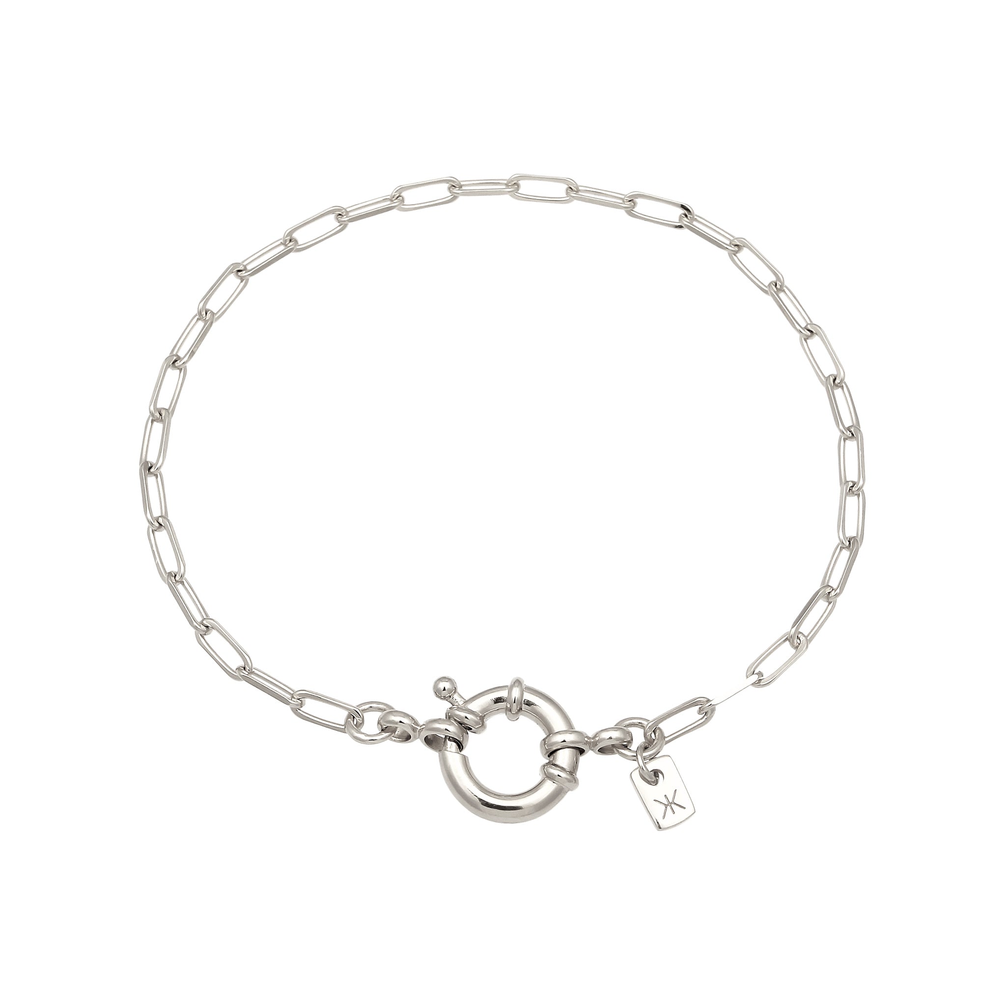 Silber - KUZZOI | Glieder-Armband Oval | 925 Sterling Silber
