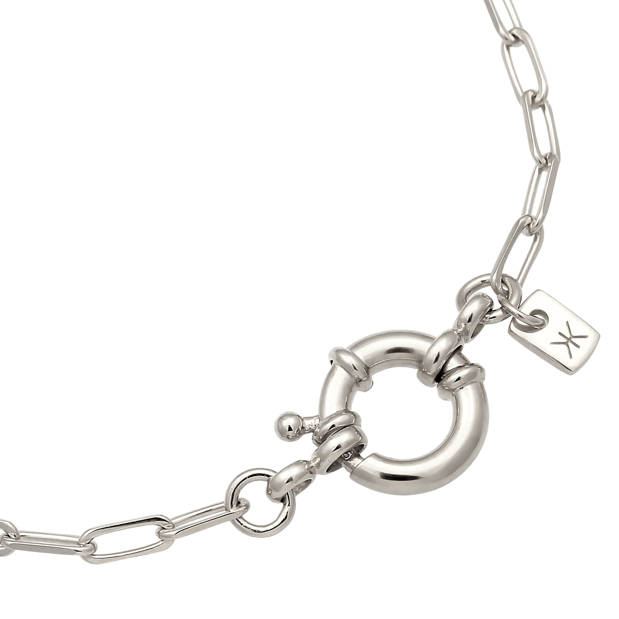 Silber - KUZZOI | Glieder-Armband Oval | 925 Sterling Silber