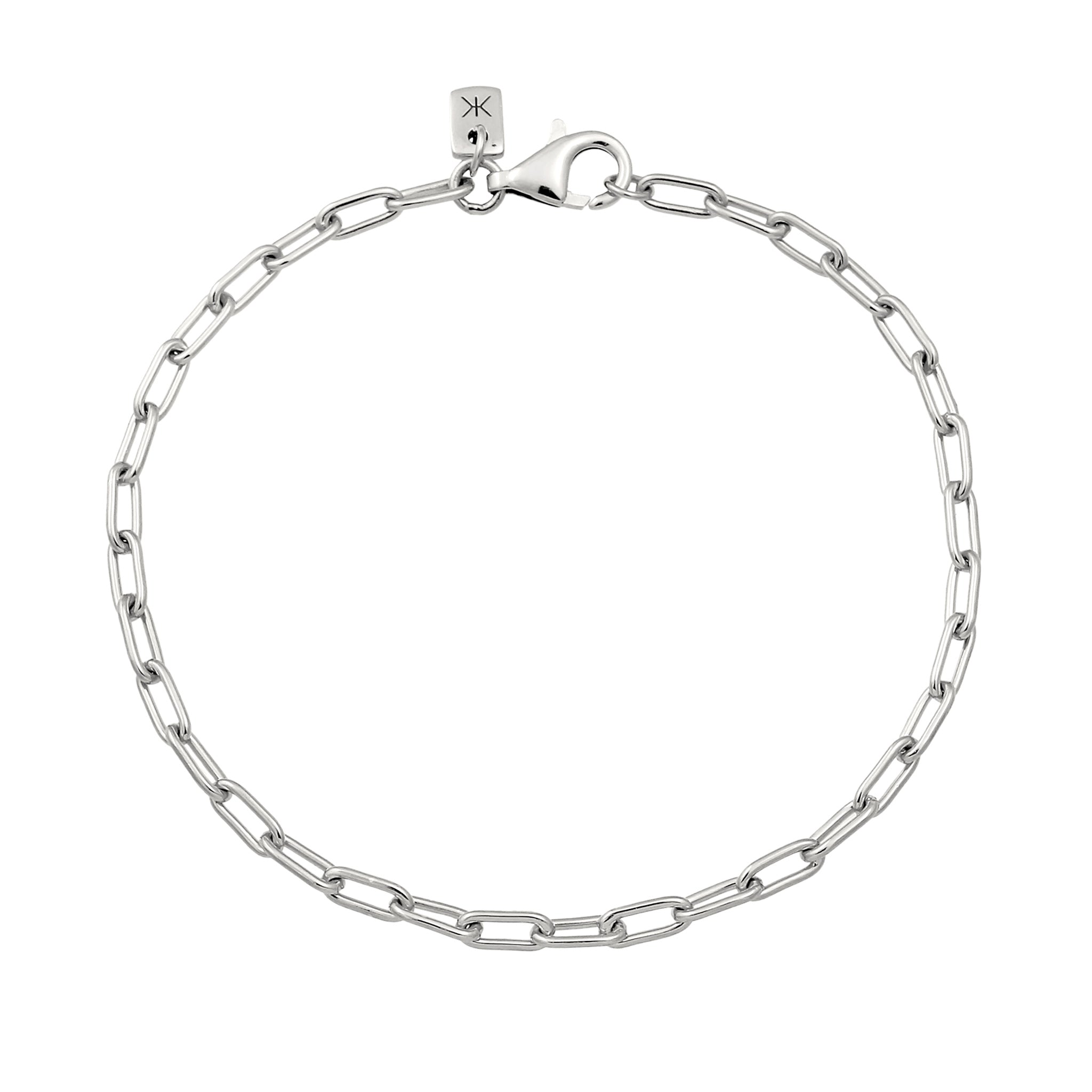 Silber - KUZZOI | Glieder-Armband Basic | 925 Sterling Silber