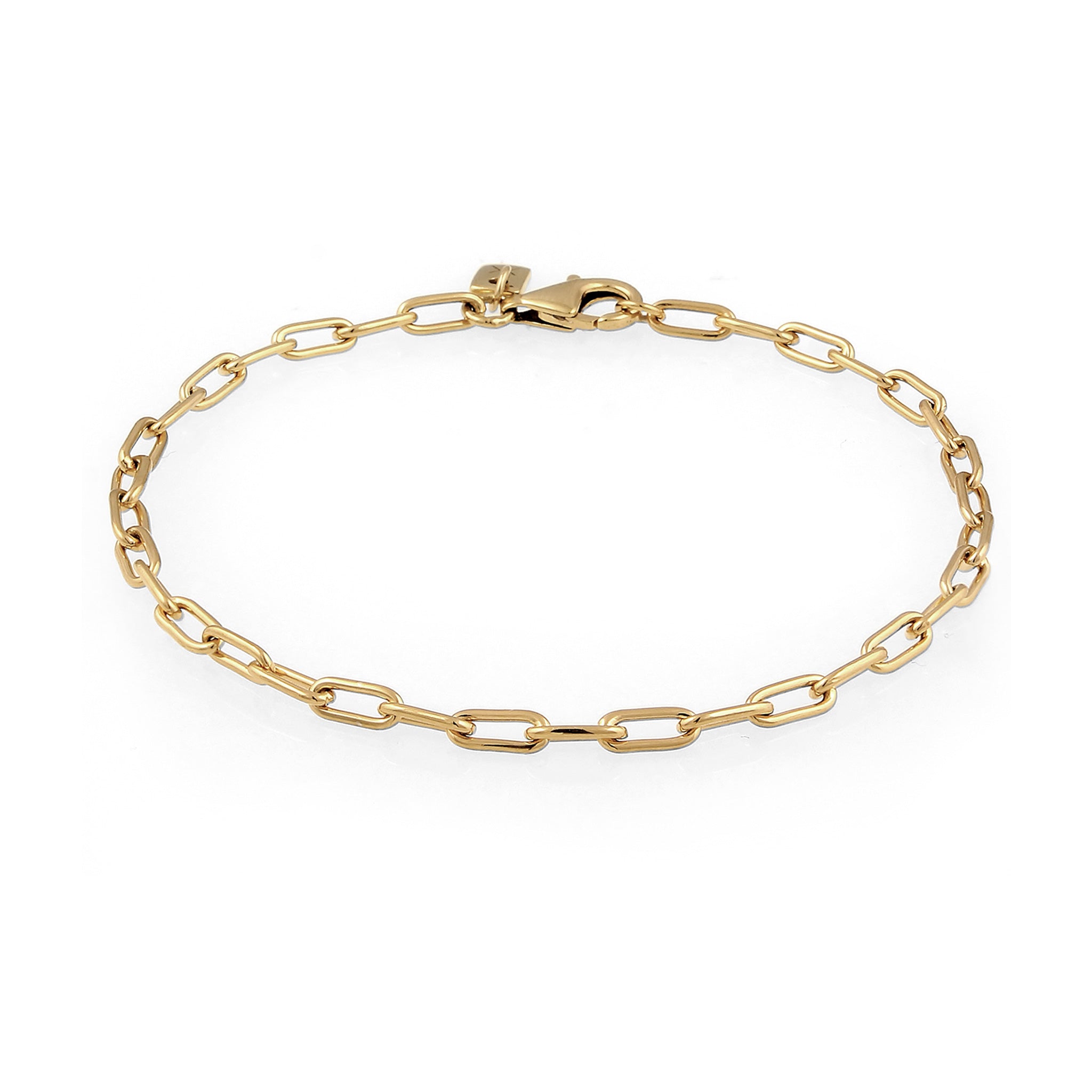 Gold - KUZZOI | Glieder-Armband Basic | 925 Sterling Silber vergoldet