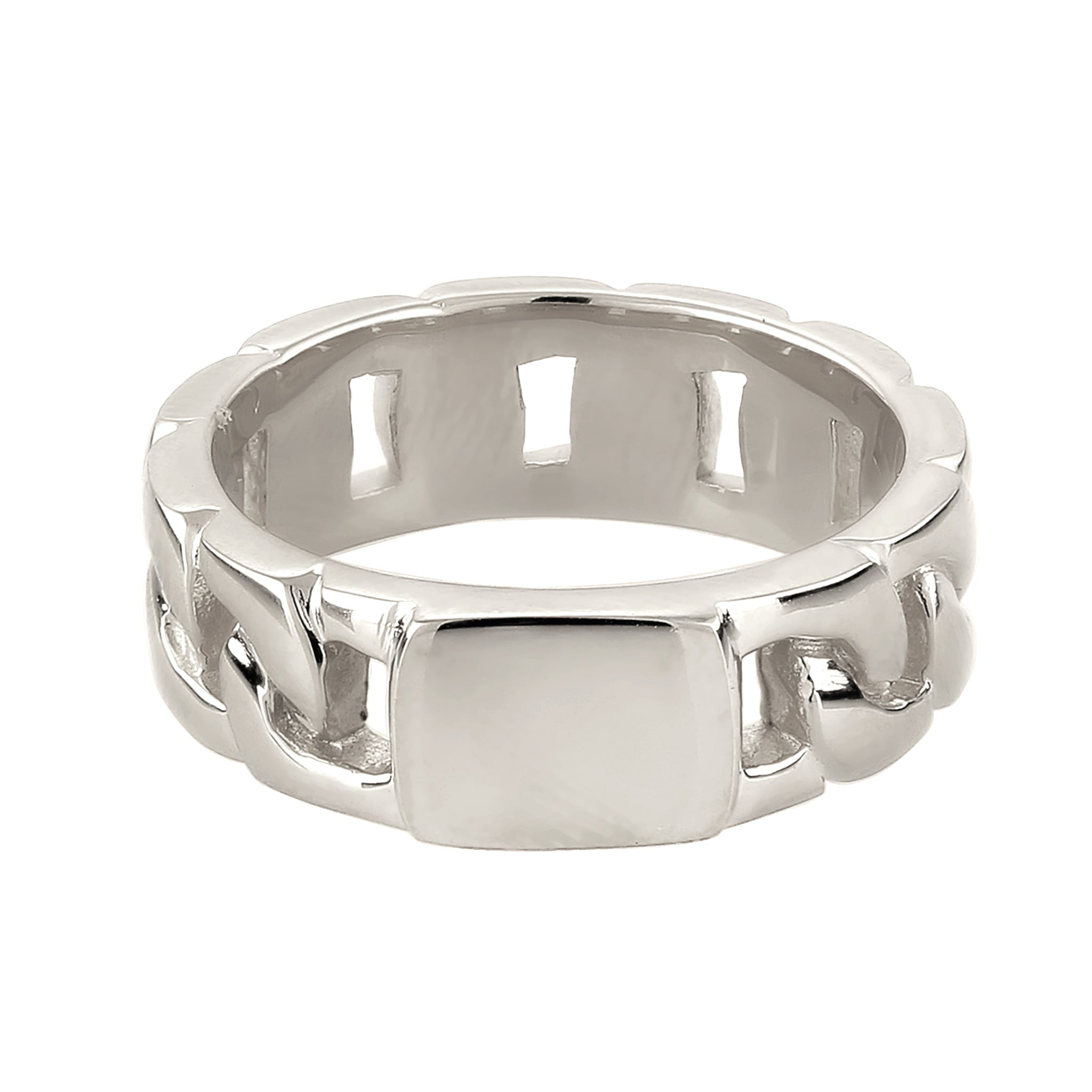 Silber - KUZZOI | Siegelring Chunky Chain | 925 Sterling Silber