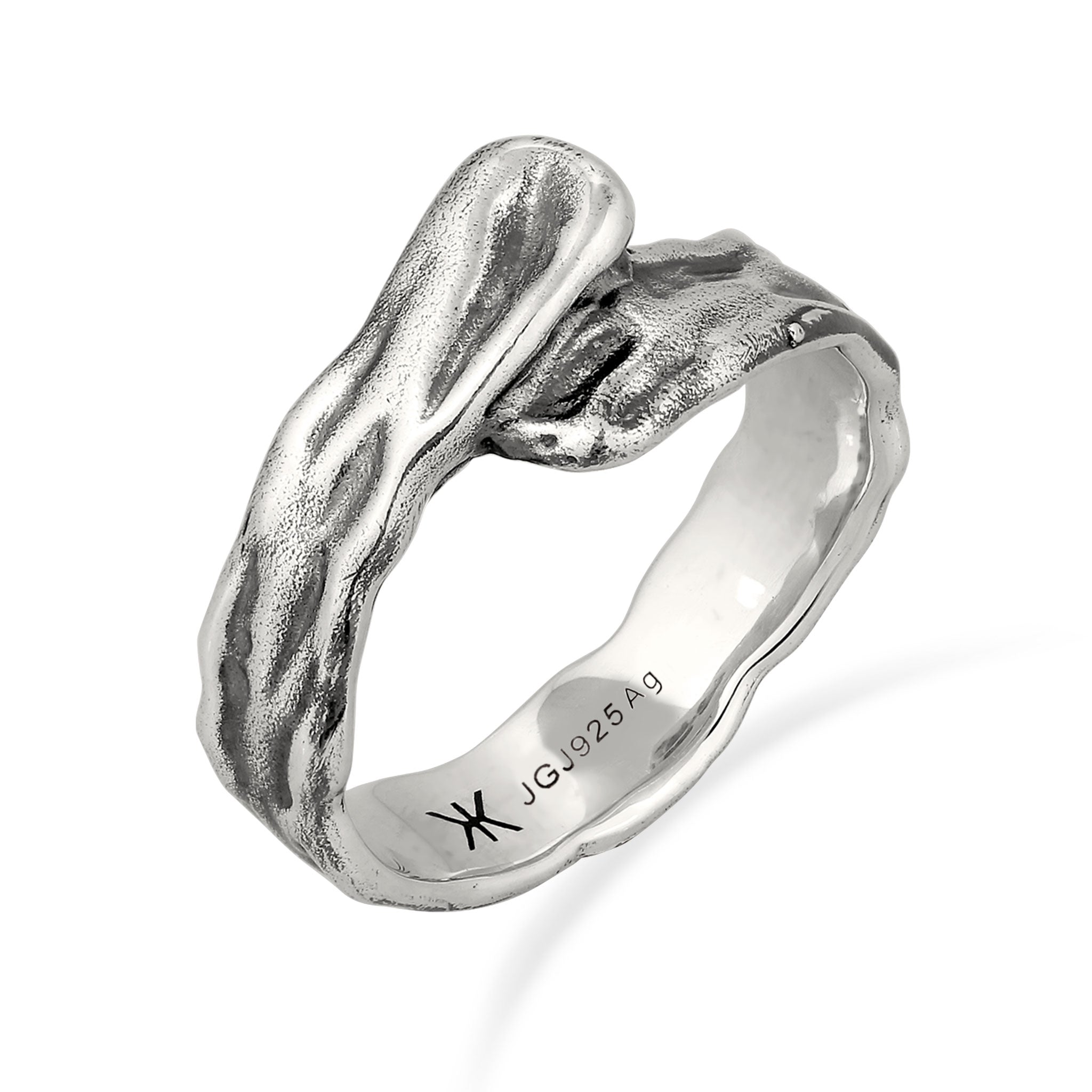 Grau - KUZZOI | Bandring Organic | 925 Sterling Silber