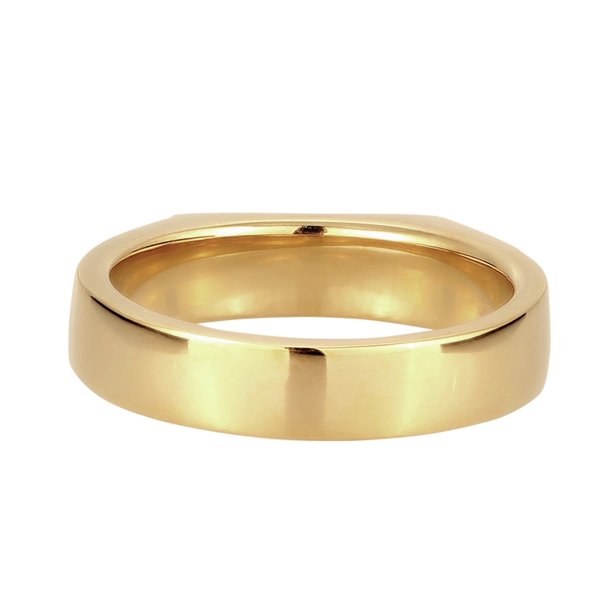 Gold - KUZZOI | Siegelring | Mit Kristallen von Swarovski® (Weiß) | 925 Sterling Silber vergoldet