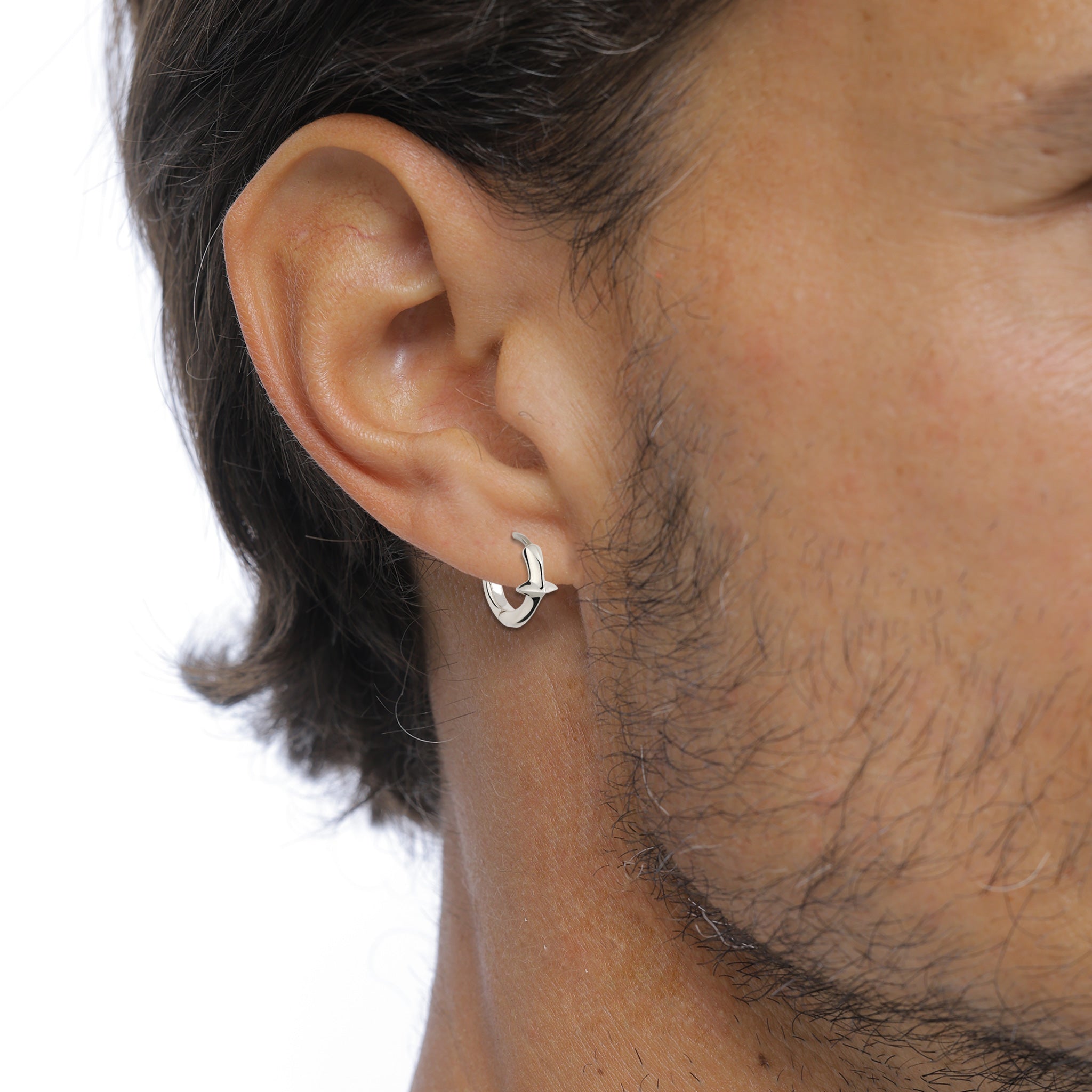 Silber - KUZZOI | Creolen Stern | 925 Sterling Silber