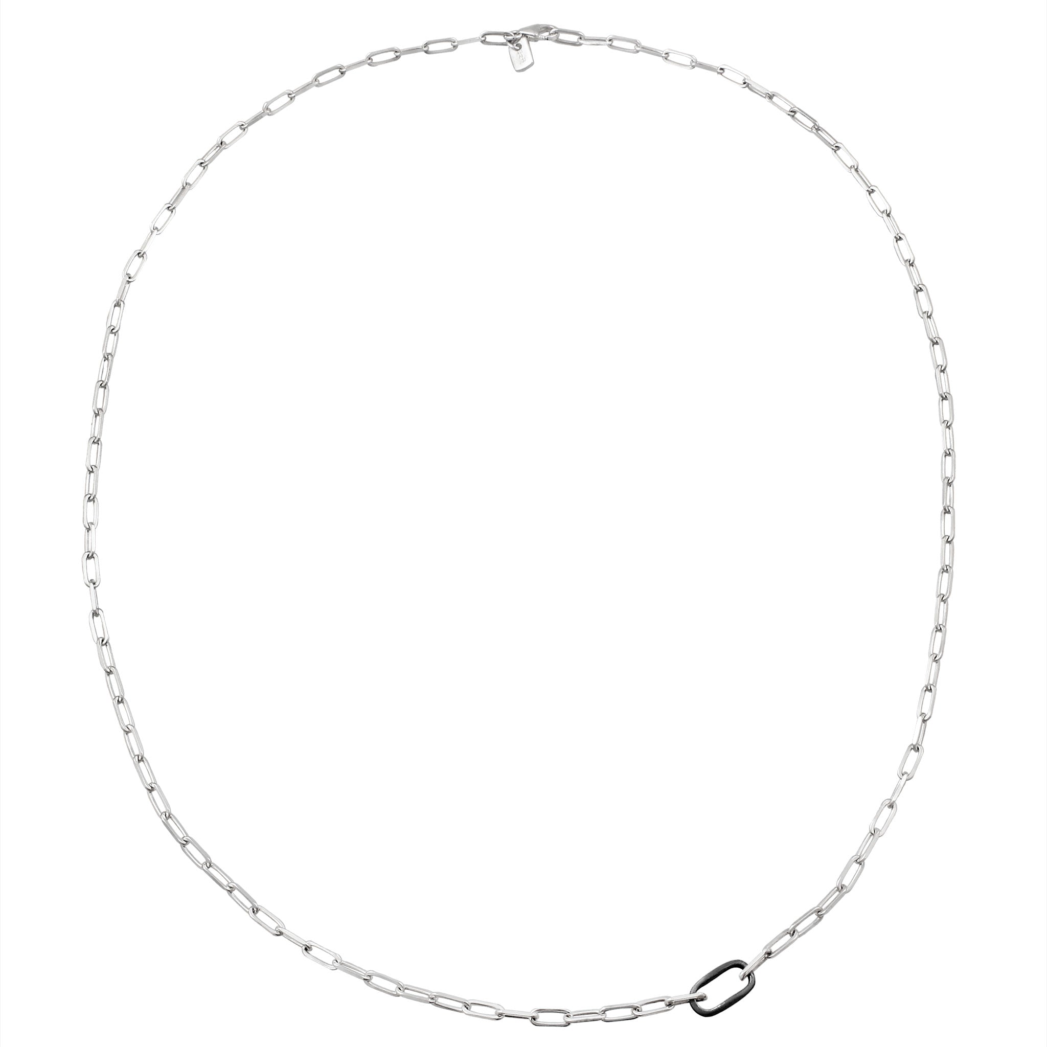 Silber - KUZZOI | Glieder-Halskette | 925 Sterling Silber Oxidiert