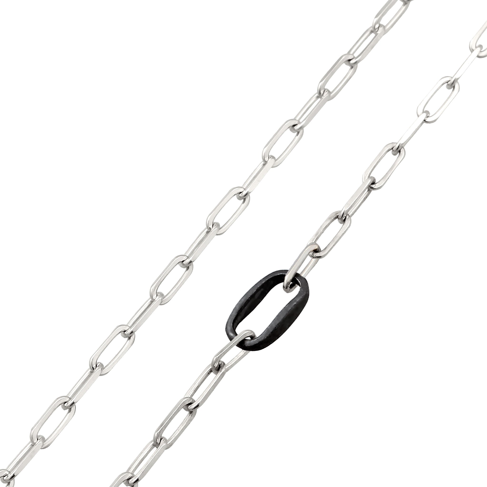 Silber - KUZZOI | Glieder-Halskette | 925 Sterling Silber Oxidiert