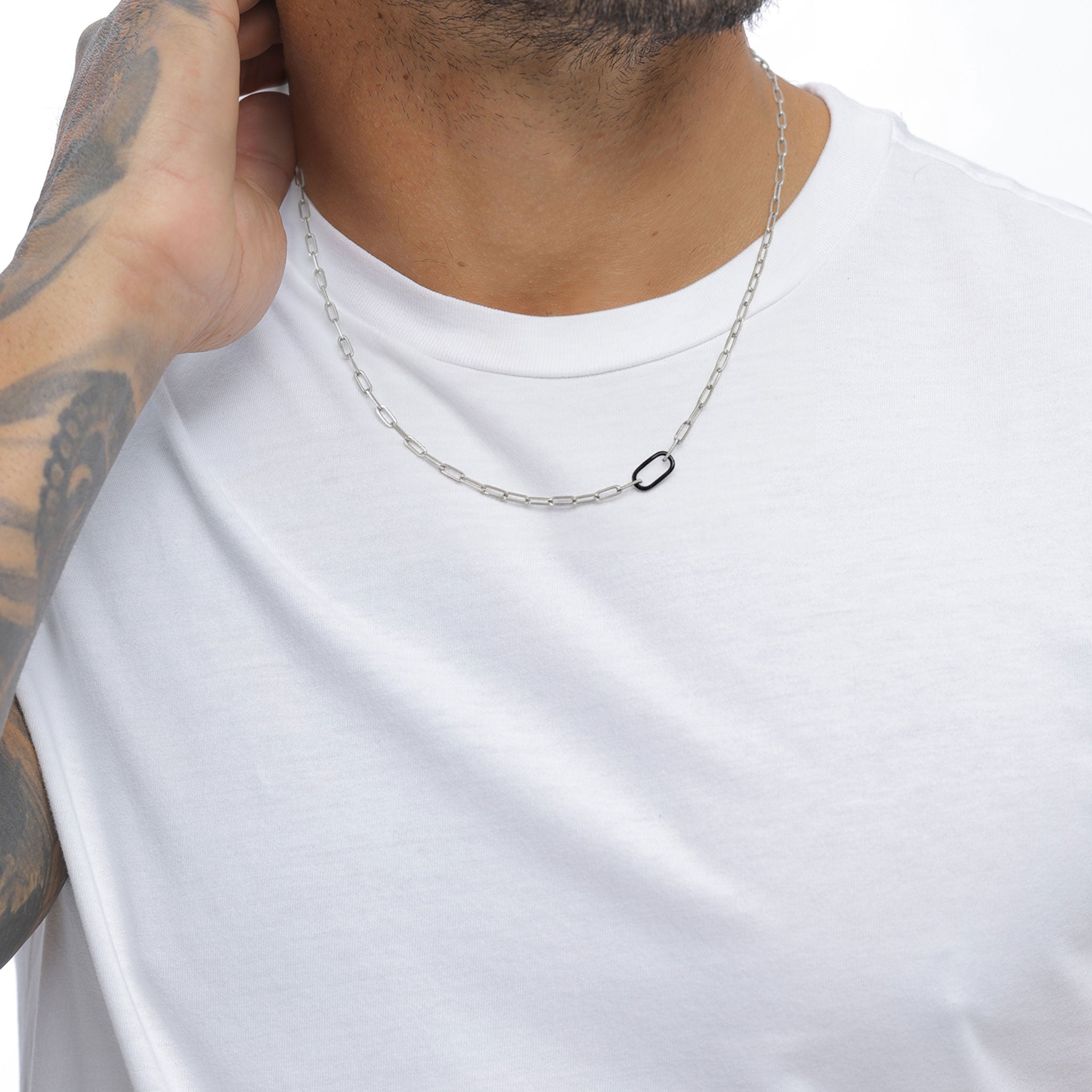 Silber - KUZZOI | Glieder-Halskette | 925 Sterling Silber Oxidiert