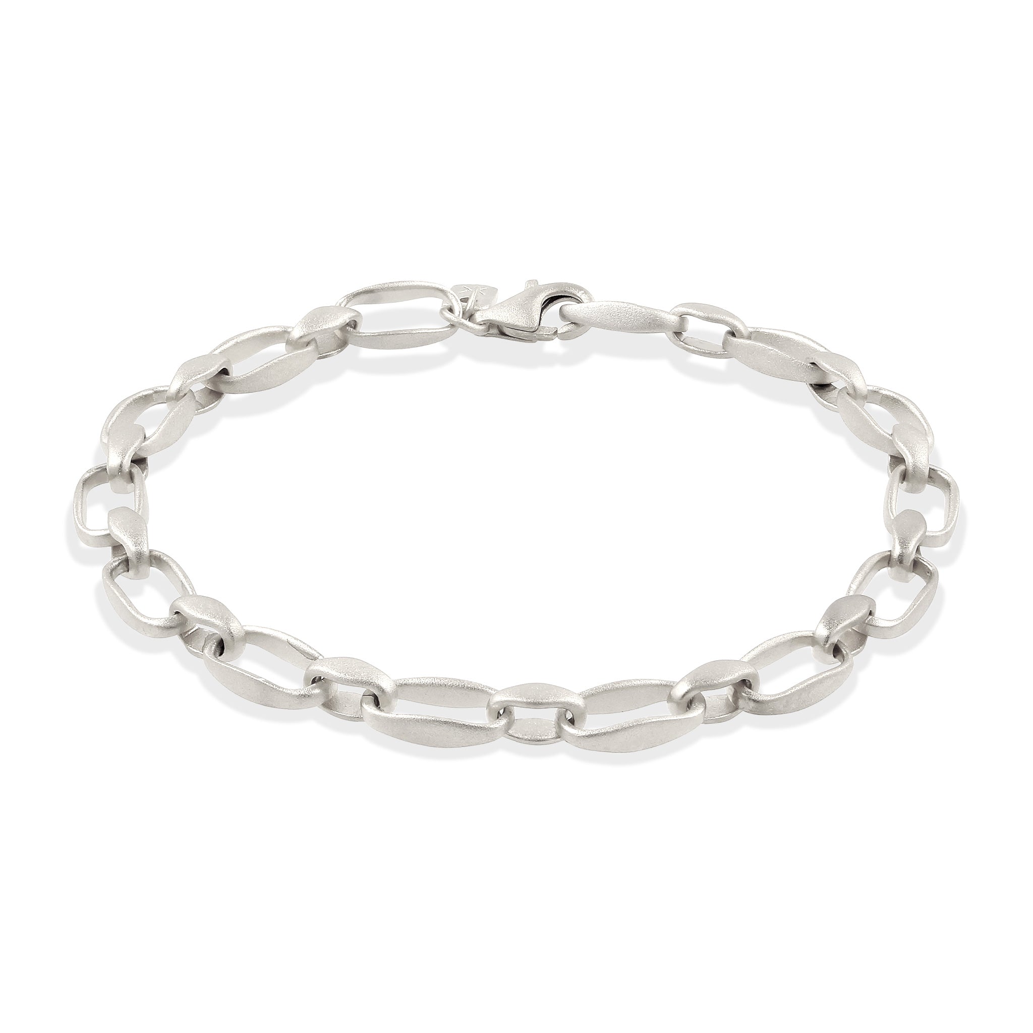 Silber - KUZZOI | Glieder-Armband Oval | 925 Sterling Silber