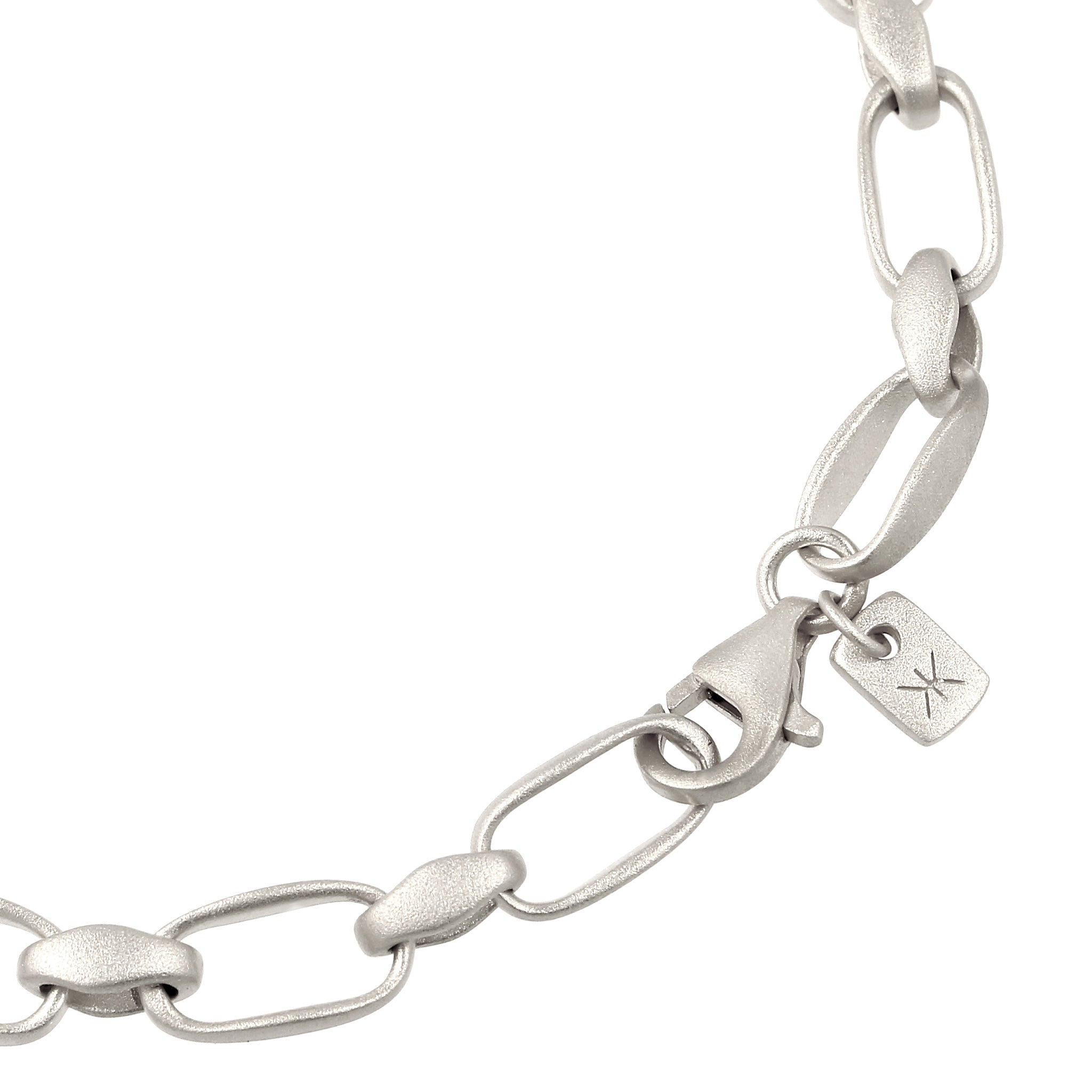 Silber - KUZZOI | Glieder-Armband Oval | 925 Sterling Silber