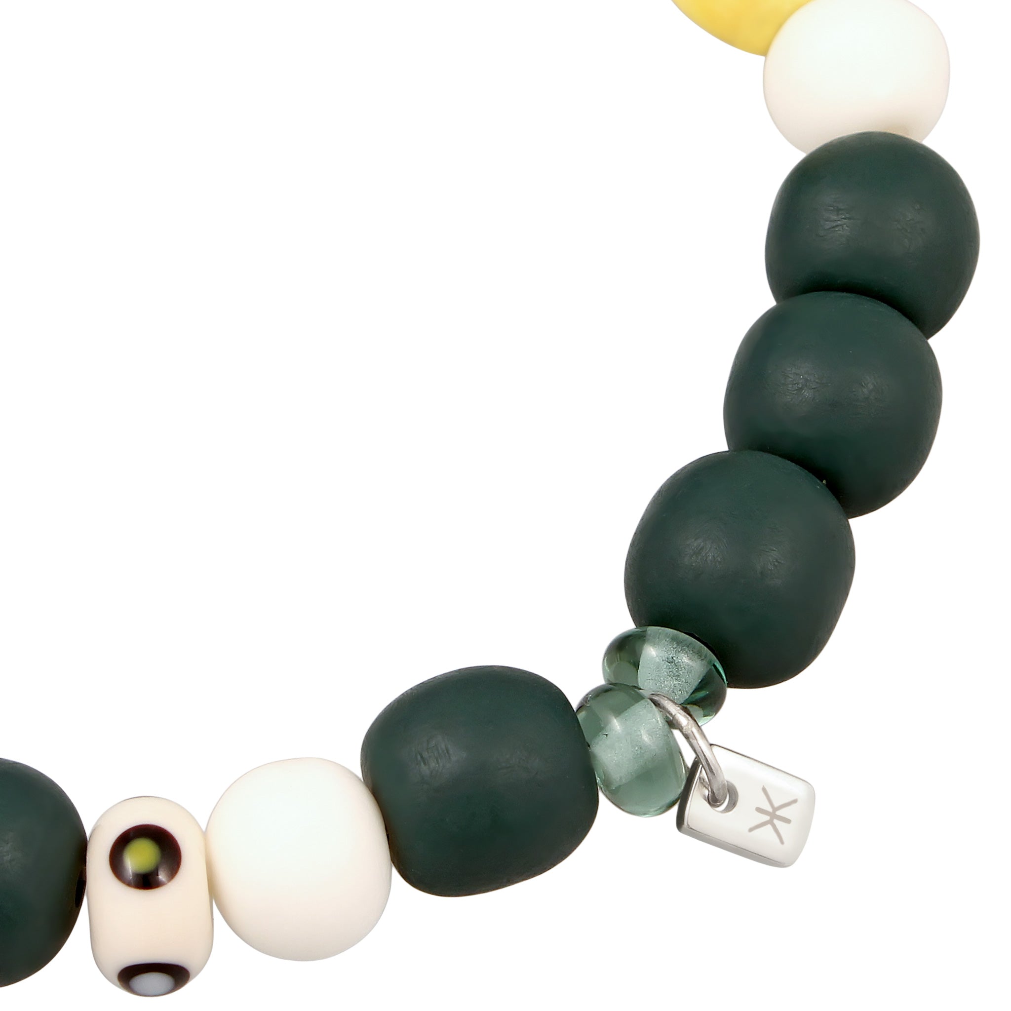 Silber - KUZZOI | Armband Evil Eye | Glas Perlen (Bunt) | 925 Sterling Silber