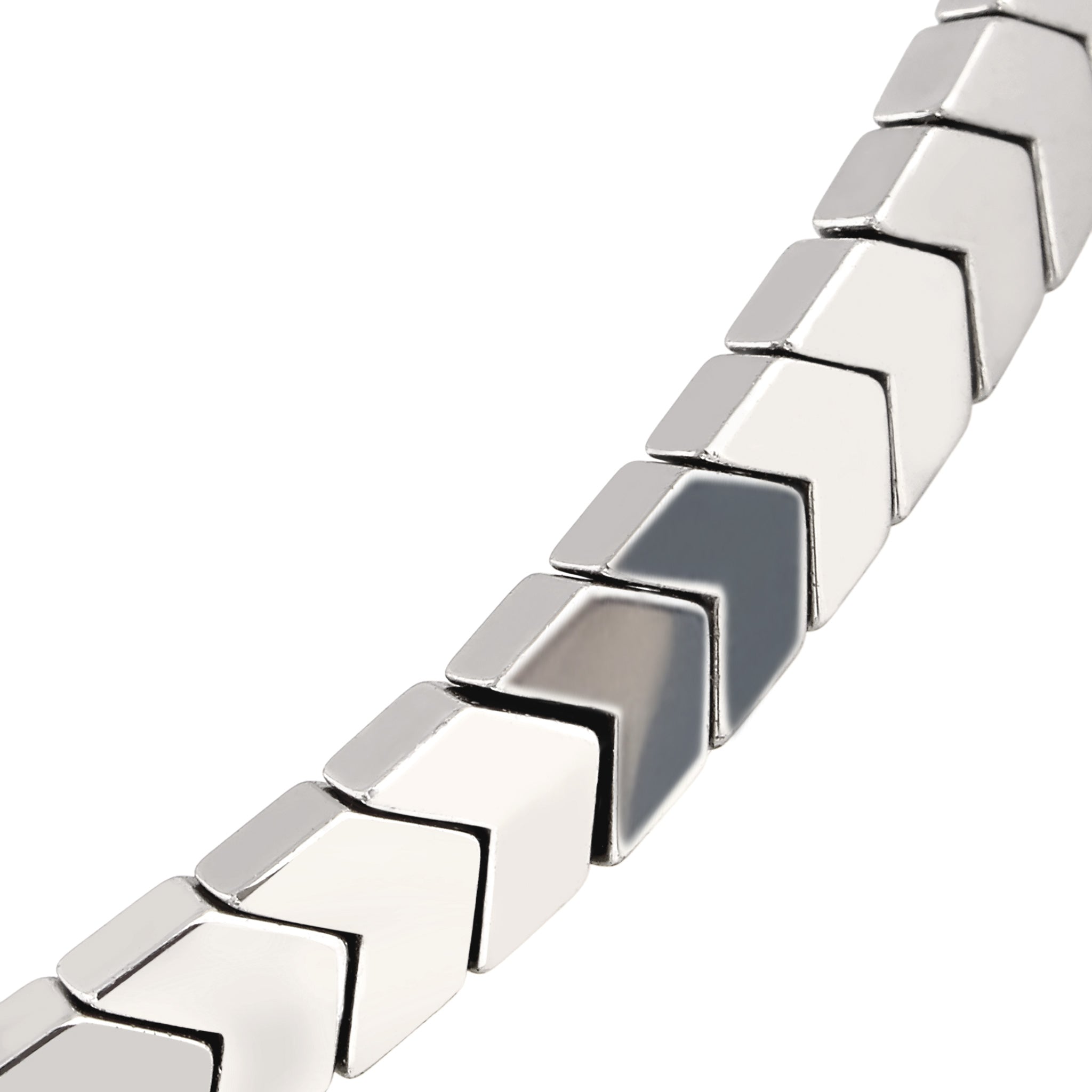 Silber - KUZZOI | Armband | Synthetischer Hämatit | 925 Sterling Silber