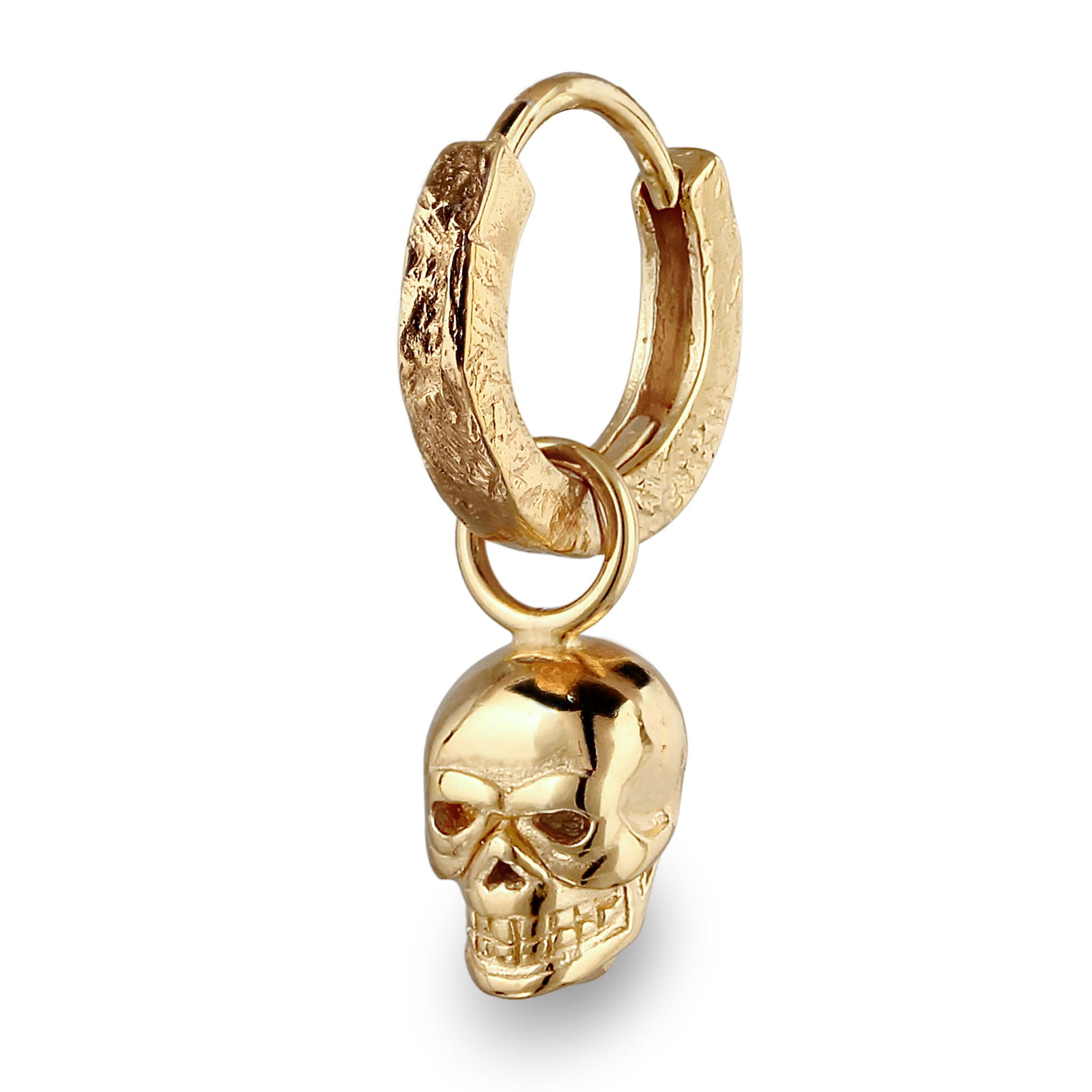 Gold - KUZZOI | Creole Totenkopf | 925 Sterling Silber vergoldet