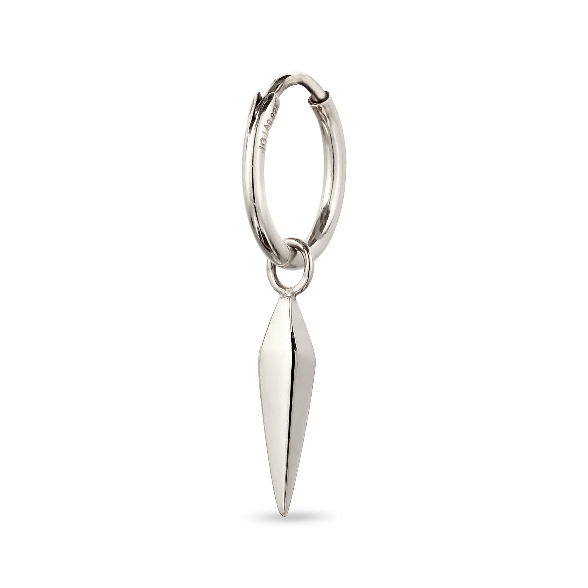 Silber - KUZZOI | Single Creole Geo | 925 Sterling Silber