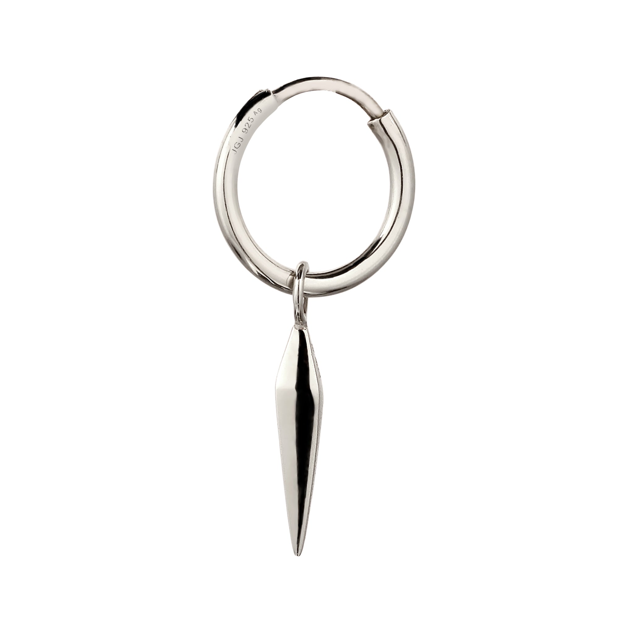 Silber - KUZZOI | Single Creole Geo | 925 Sterling Silber