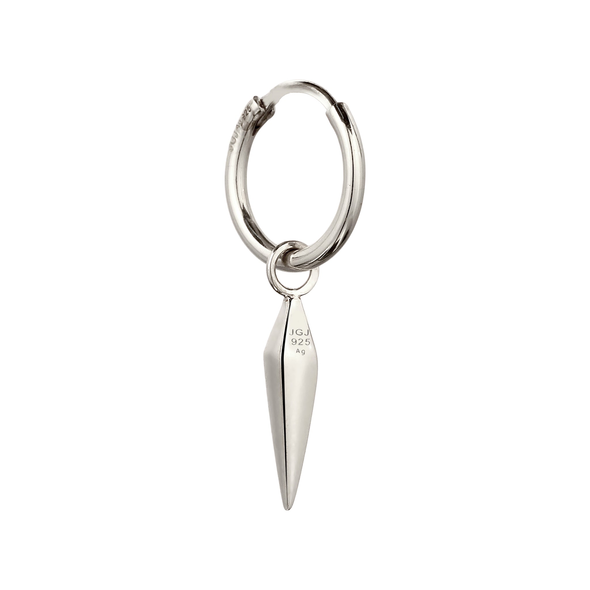 Silber - KUZZOI | Single Creole Geo | 925 Sterling Silber