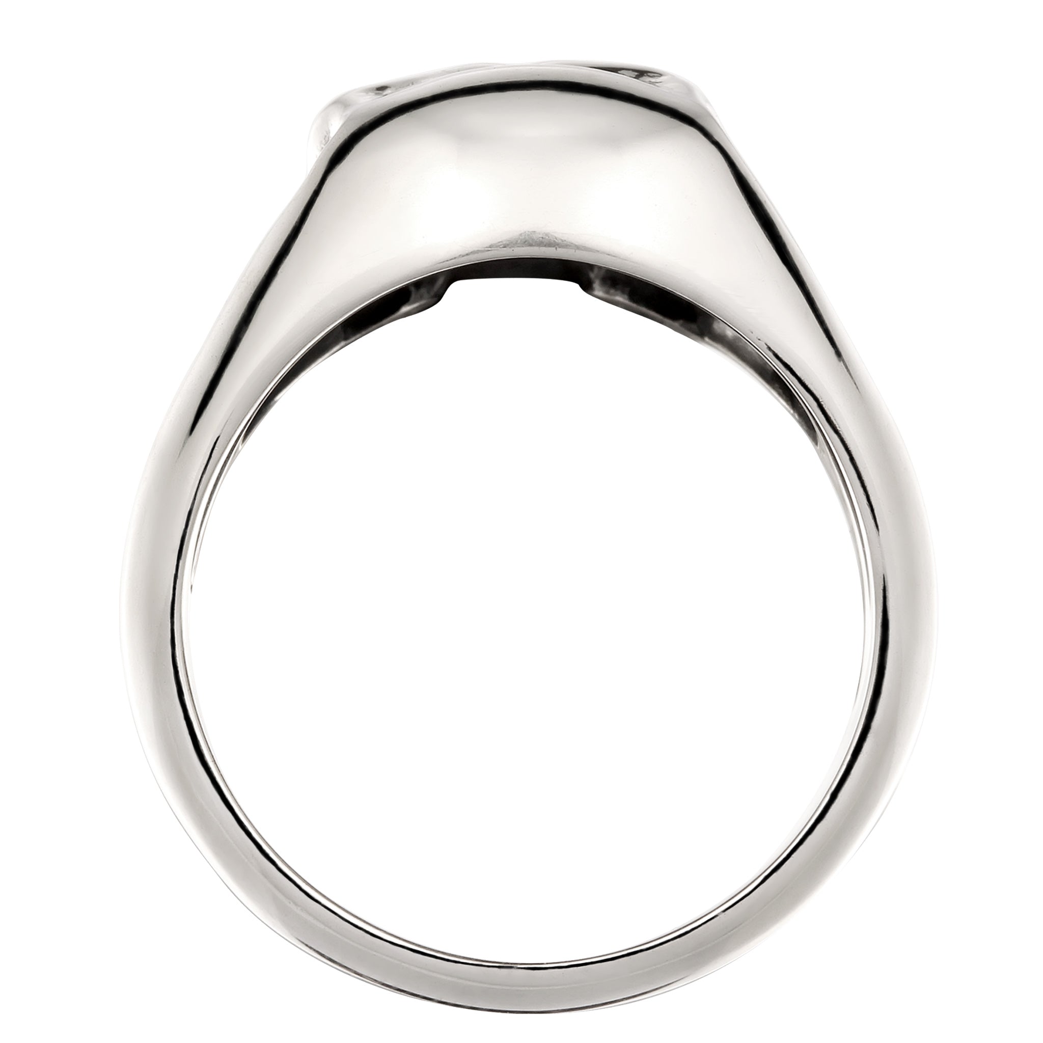 Silber - KUZZOI | Siegelring Totenkopf | 925 Sterling Silber