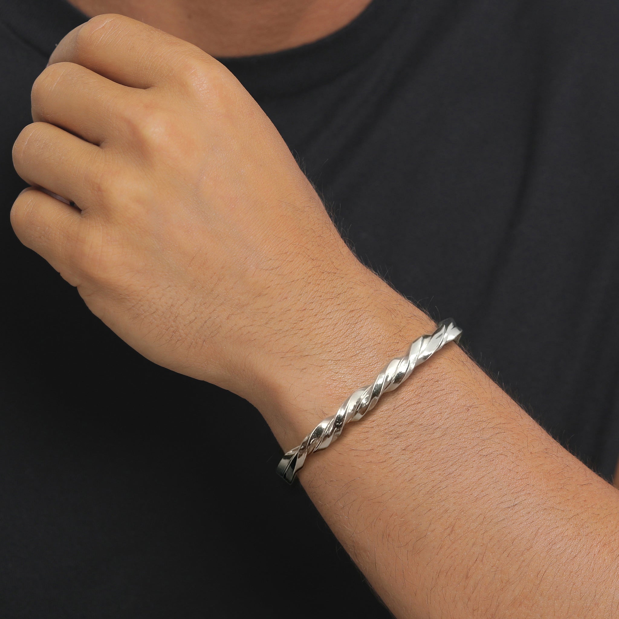 Silber - KUZZOI | Armreif Twisted | 925 Sterling Silber