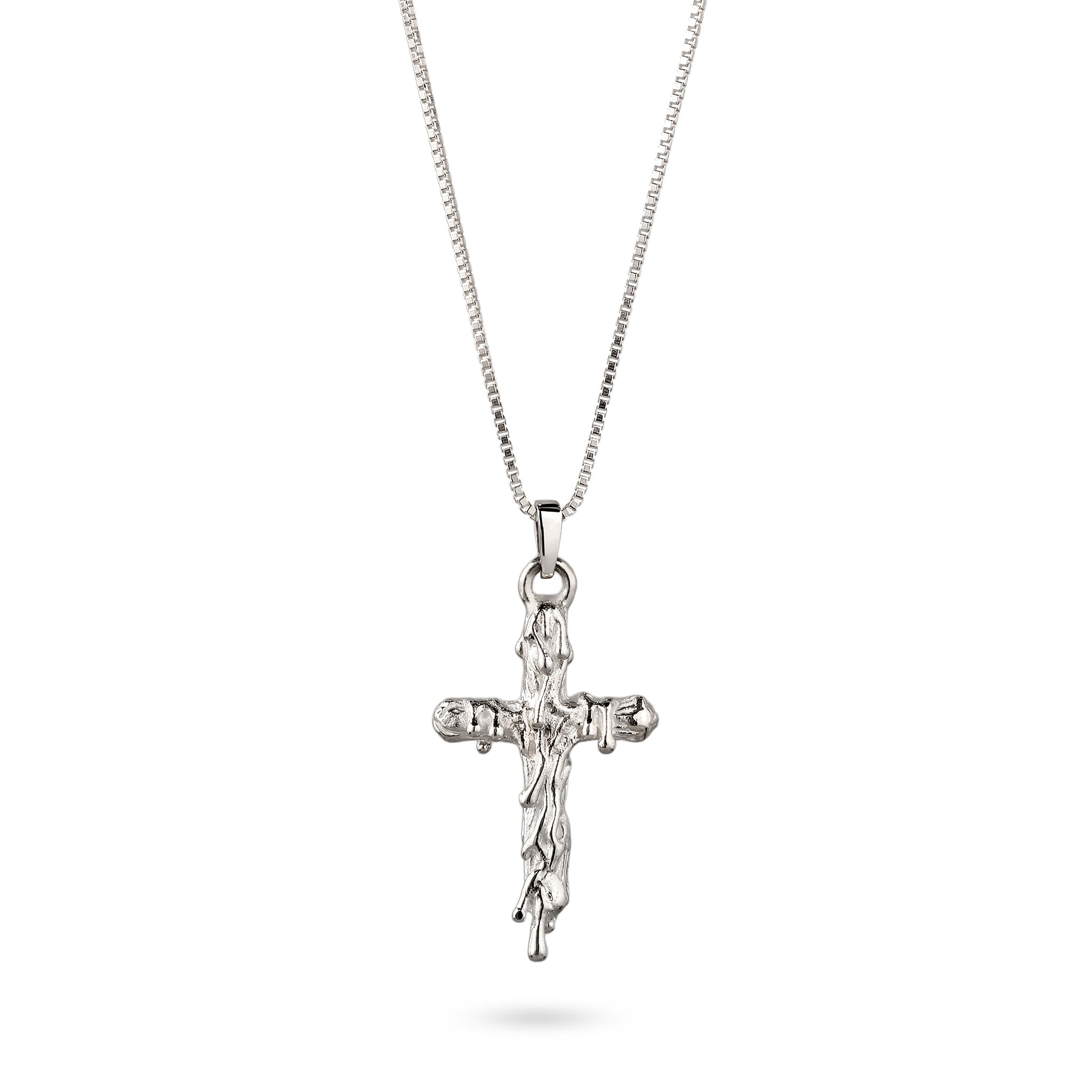 Silber - KUZZOI | Halskette Kreuz | 925 Sterling Silber